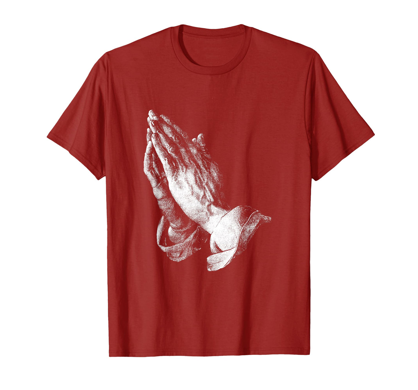 Praying Hands by Albrecht Dürer Christian Prayer Faith T-Shirt, Small
