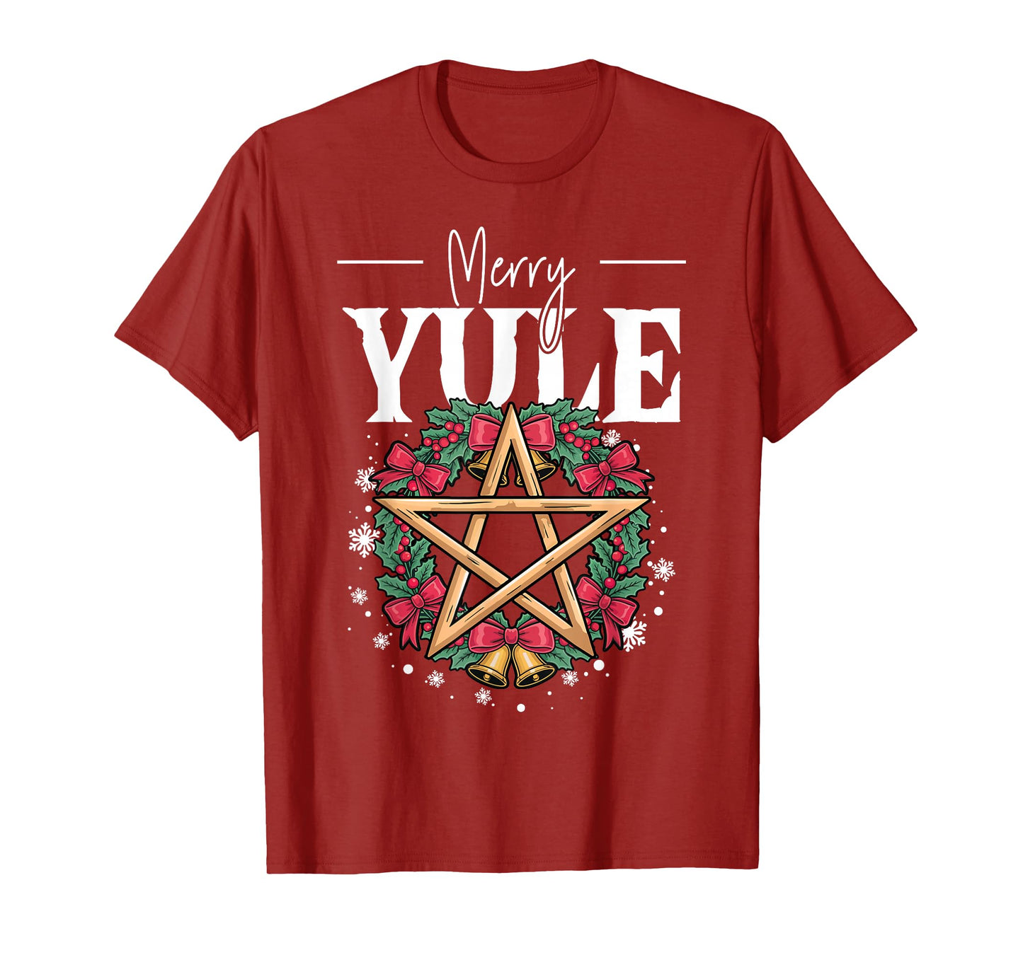 Merry Yule Yuletide Season Christmas Wicca Winter Solstice T-Shirt
