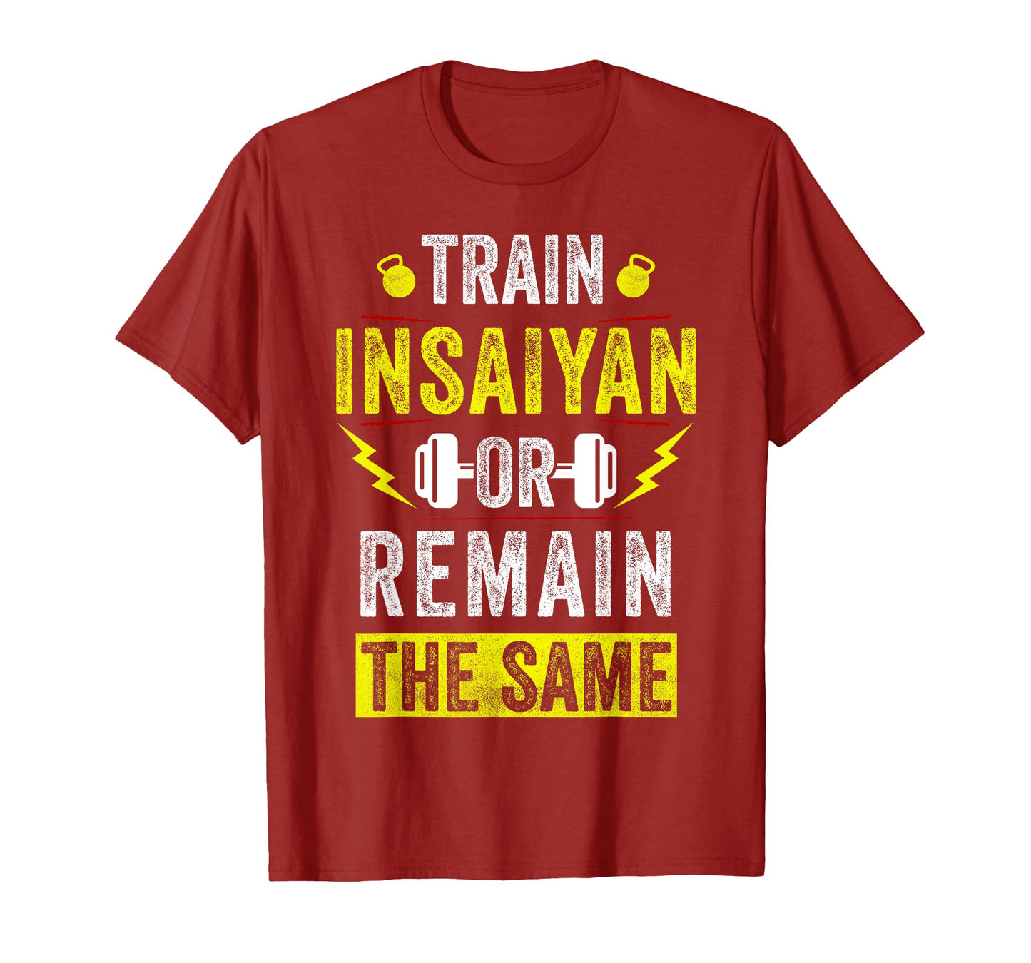 Train Insaiyan Workout Anime Tee Gym Awesome Gifts Idea Mens T-Shirt