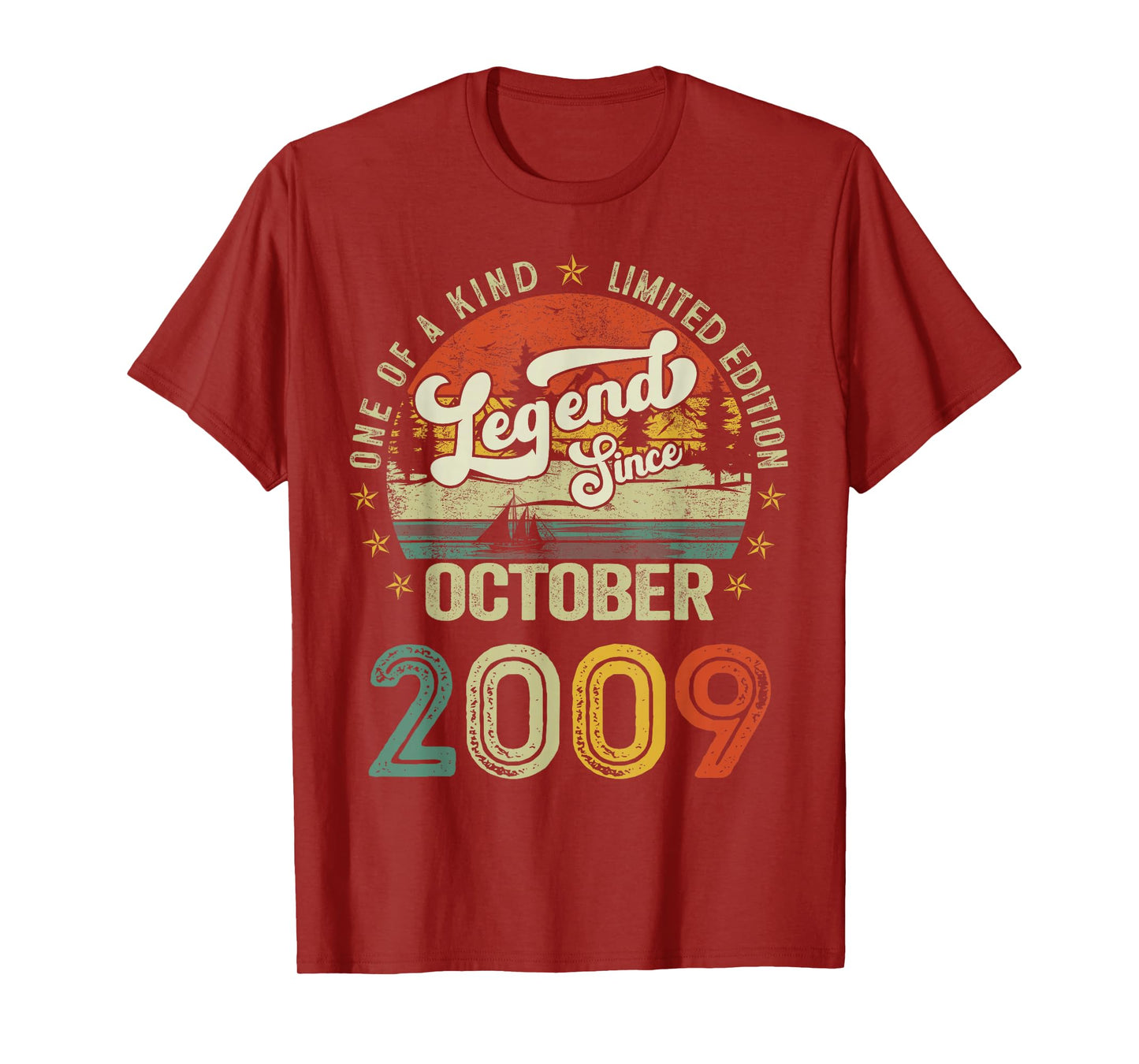 Legends since October 2009 16 Years Old 16th Birthday Boys T-Shirt