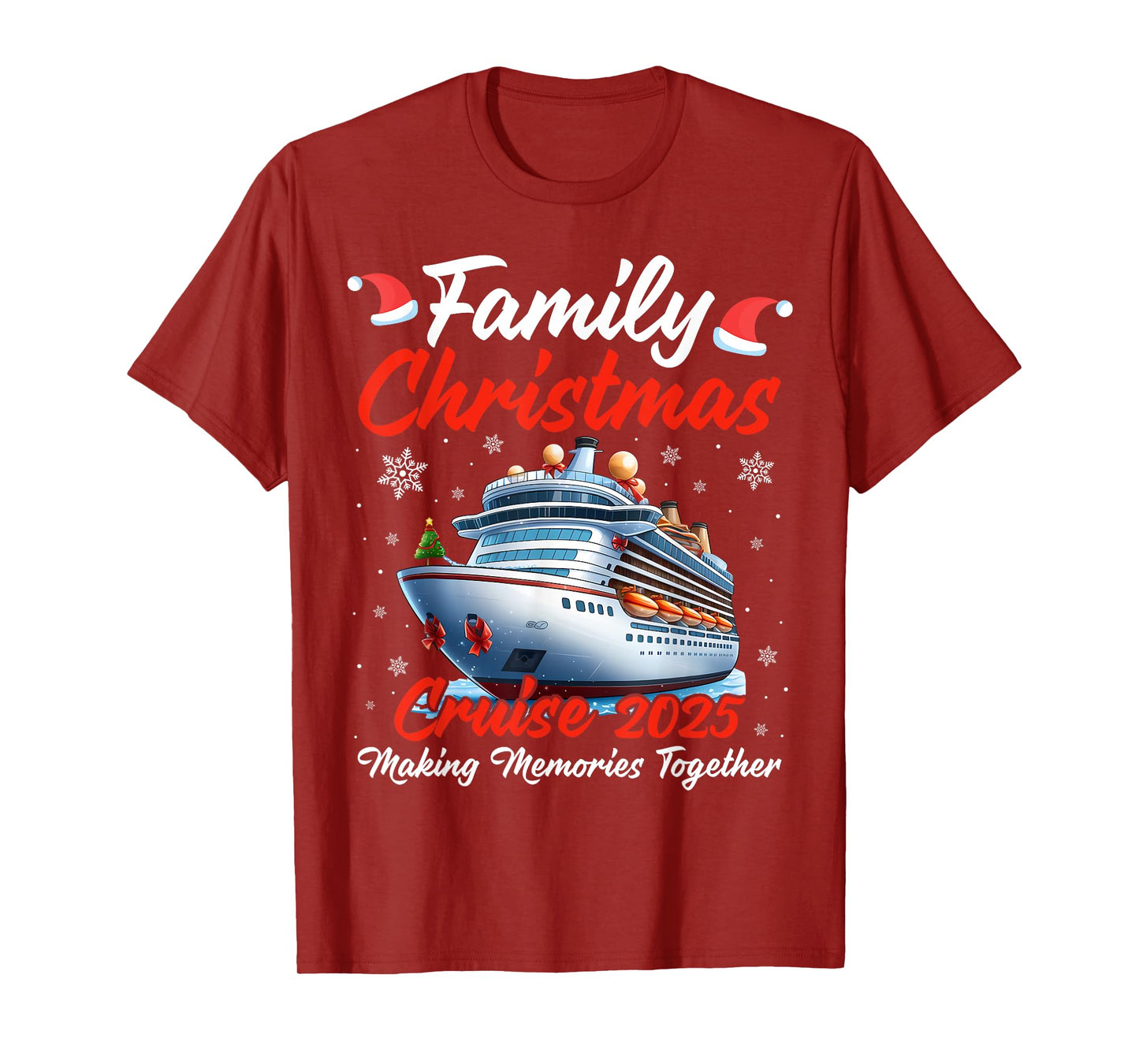 Family Christmas Cruise 2025 Making Memories Reunion Trip T-Shirt