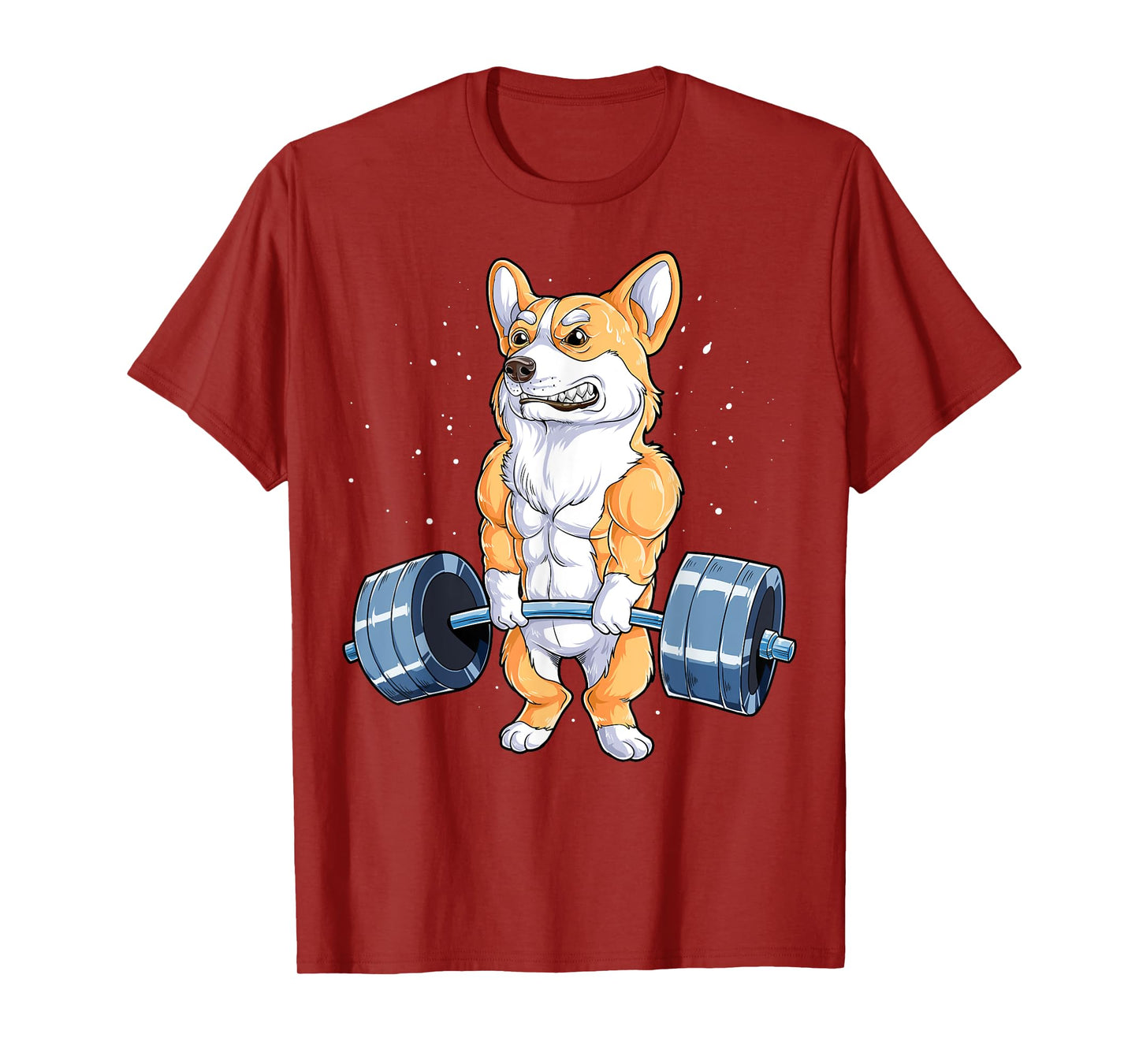 Corgi Weightlifting Funny Deadlift Men Fitness Gym Workout T-Shirt