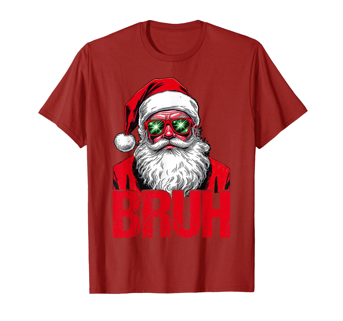 Bruh Meme Funny Saying Bro Greeting Teens Boys Men Christmas T-Shirt
