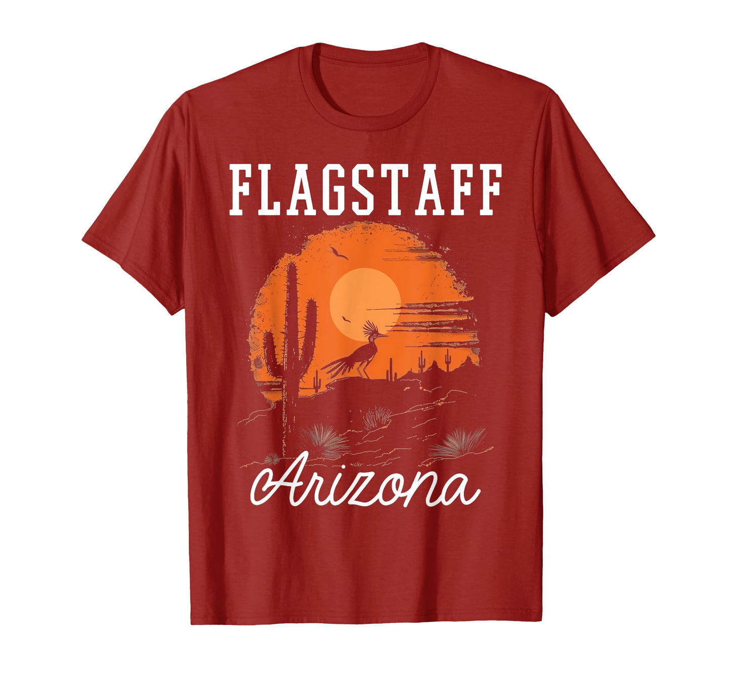 Flagstaff Arizona Roadrunner Desert Vibes Vintage T-Shirt
