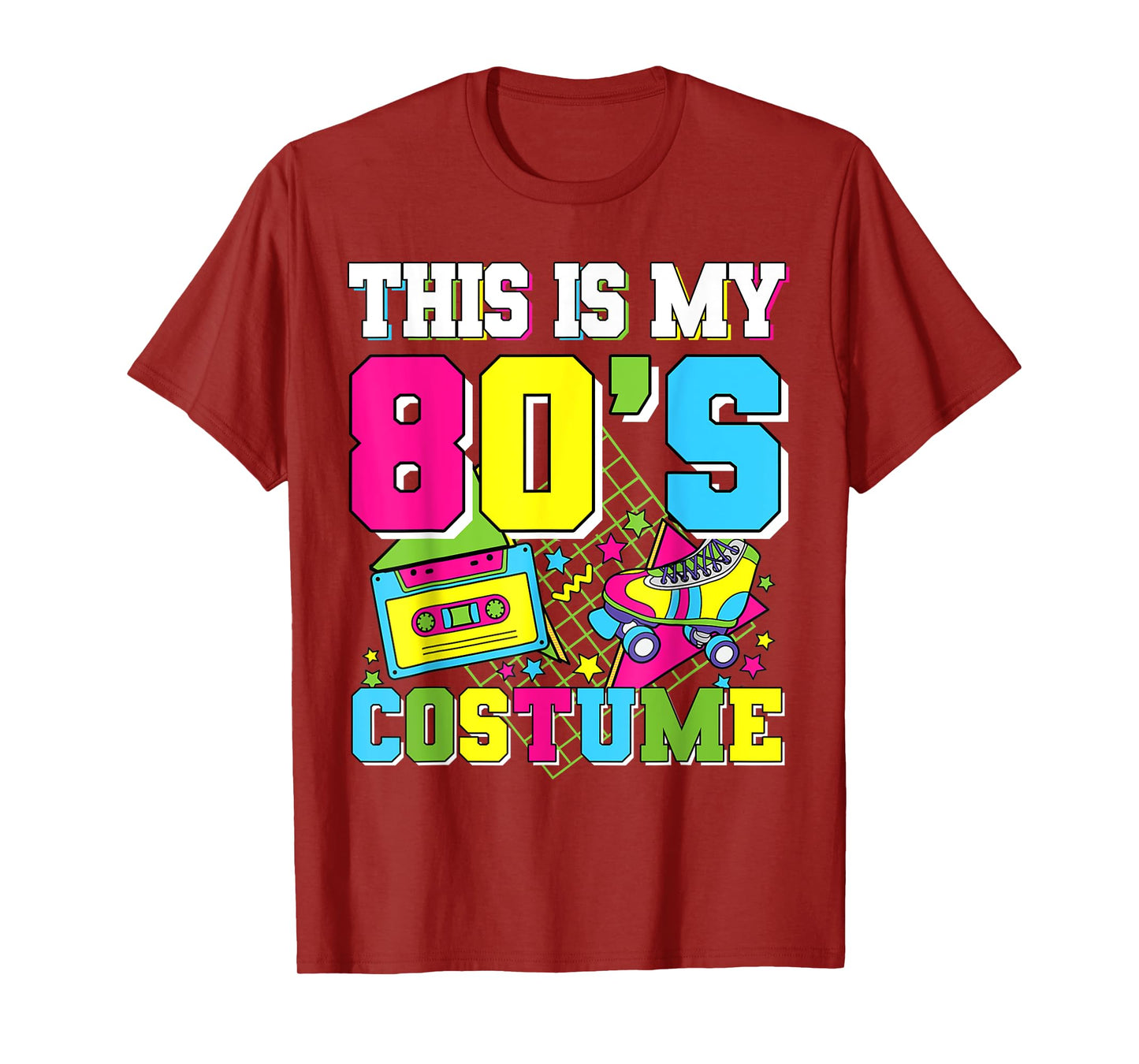 Retro This is My 80s Costume 80's Eighties Party Men Women T-Shirt