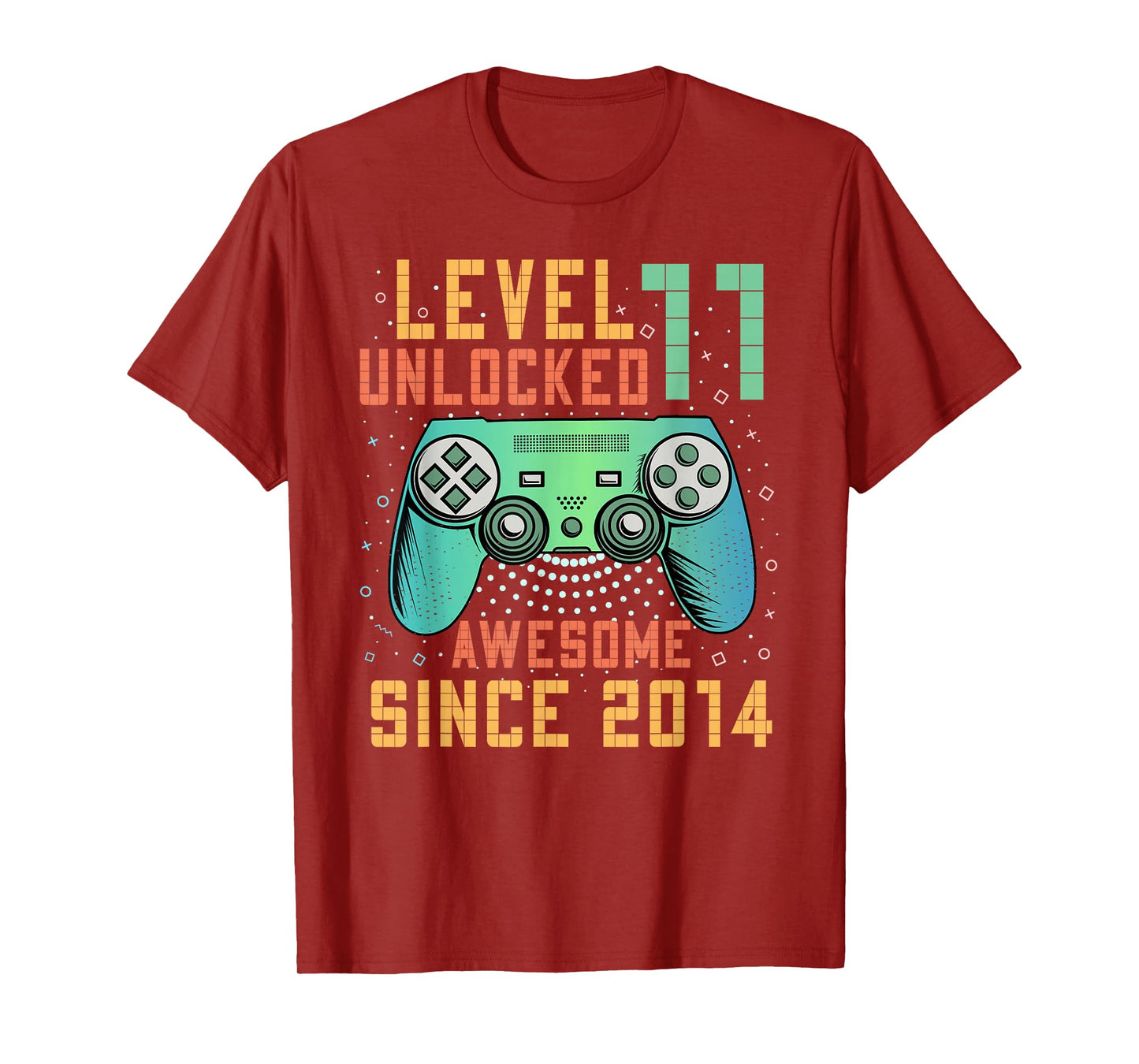 Level 11 Unlocked 11th Birthday 11 Year Old Boy Gifts Gaming T-Shirt