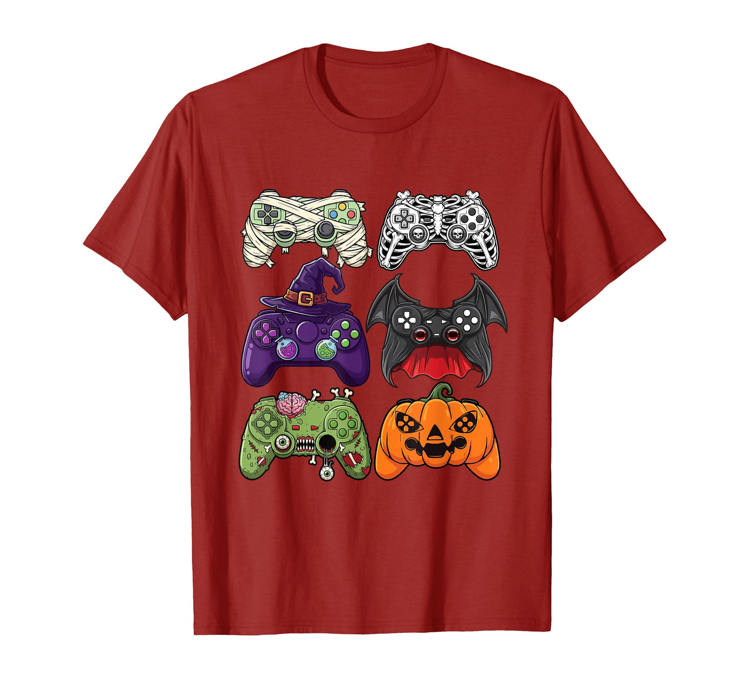 Halloween Gaming Controllers - Spooky Gamer Video Game Lover T-Shirt