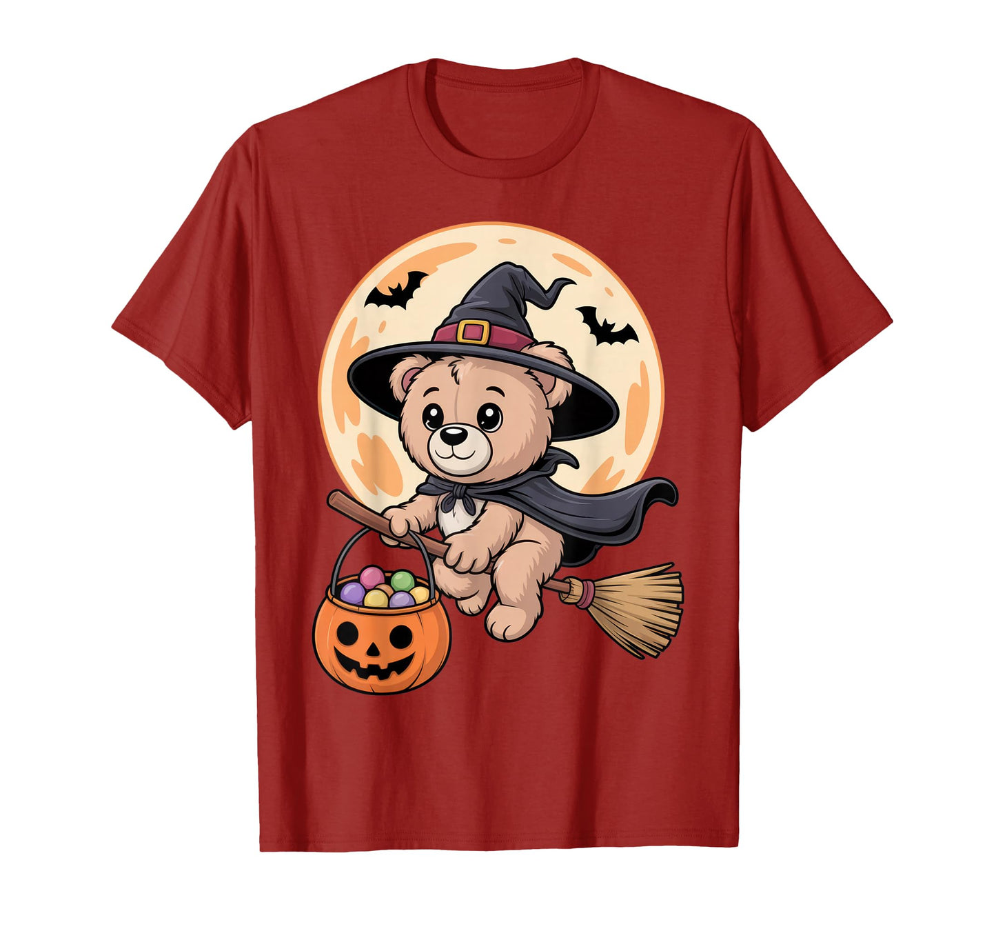 Cute Witch Bear Halloween Fun for Kids and Adults T-Shirt