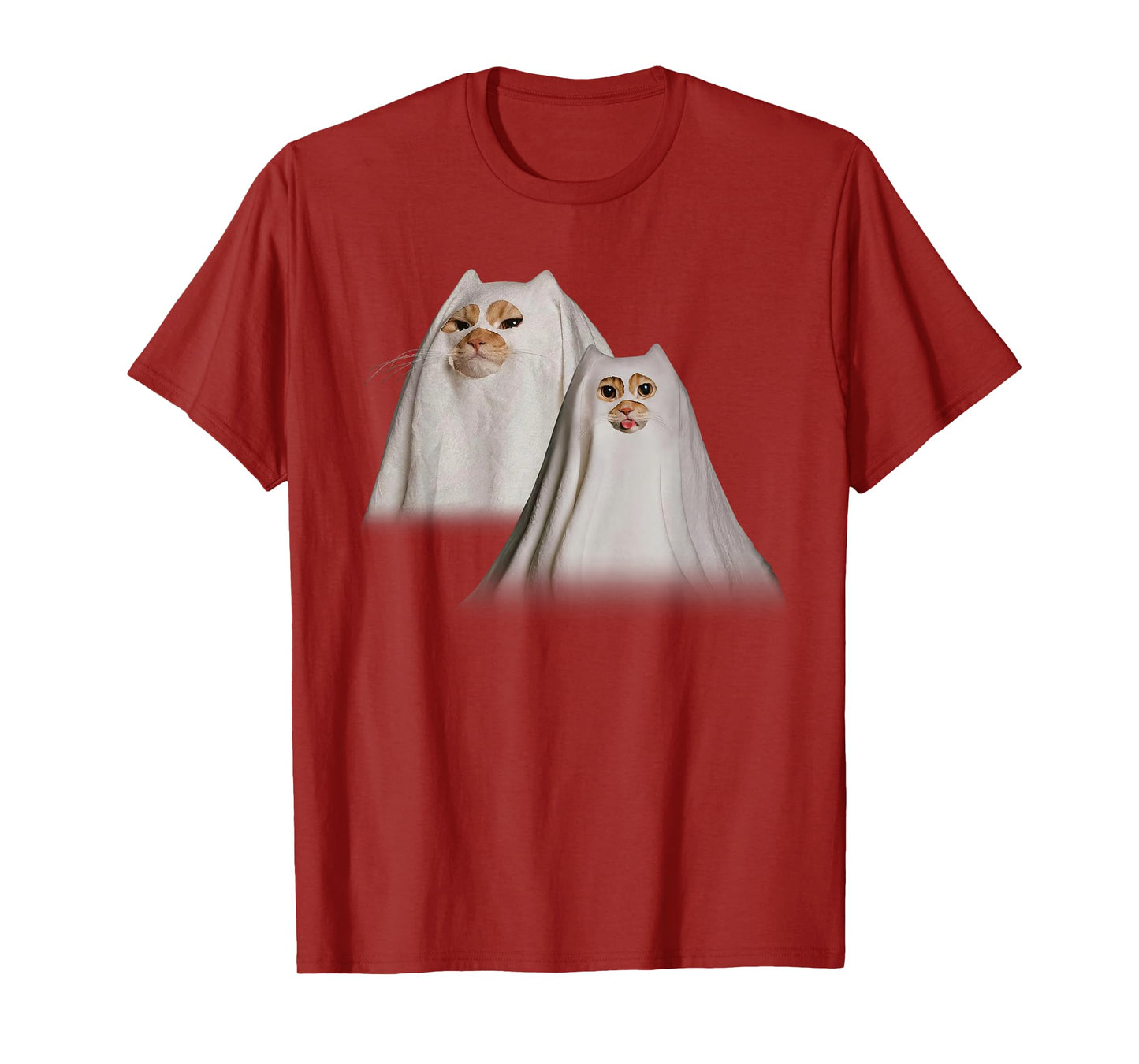 Cute Funny Cat Ghost Weird Kitten Cat Meme Halloween T-Shirt