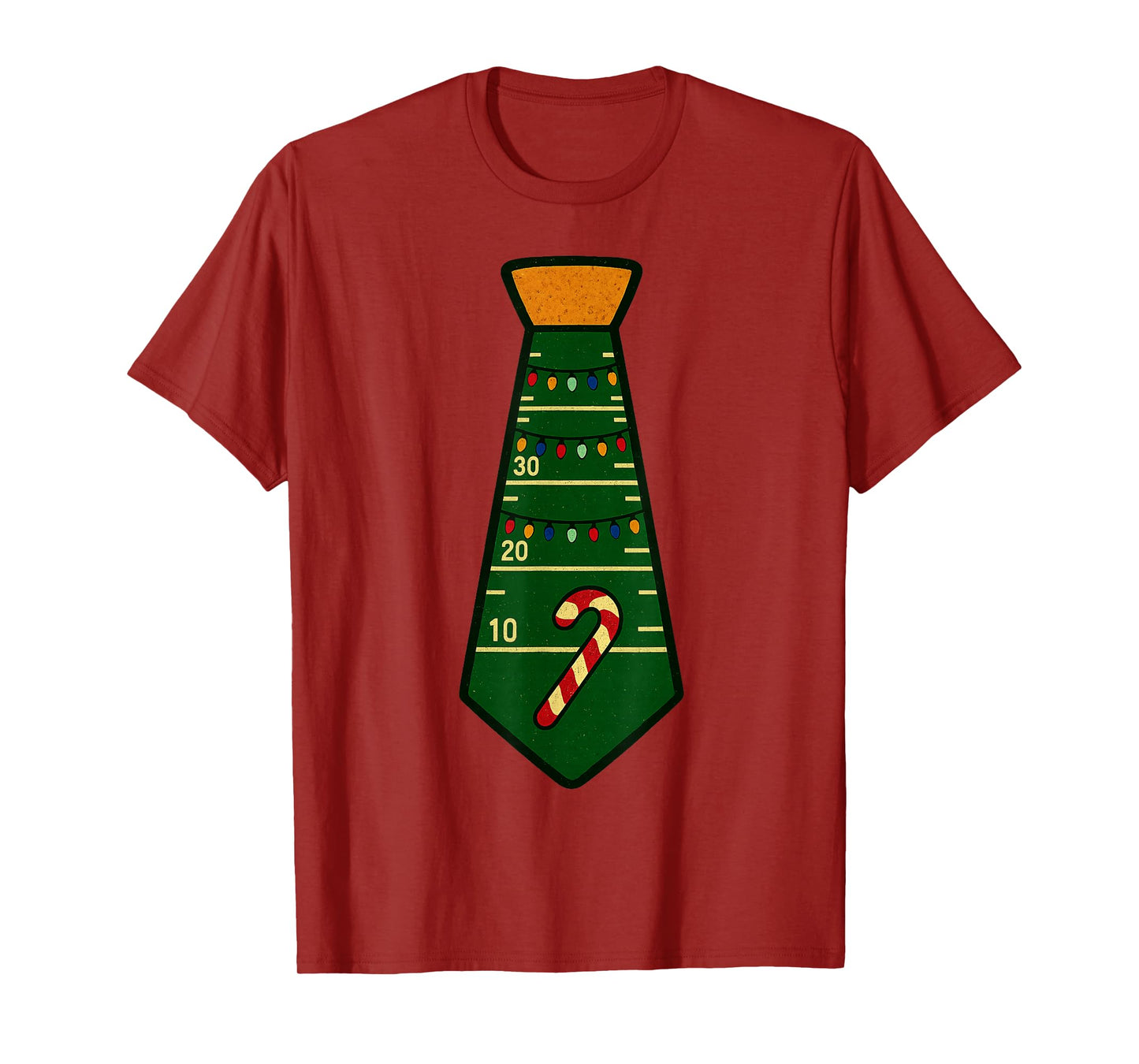 Santa Claus Playing American Football Xmas Holiday Christmas T-Shirt