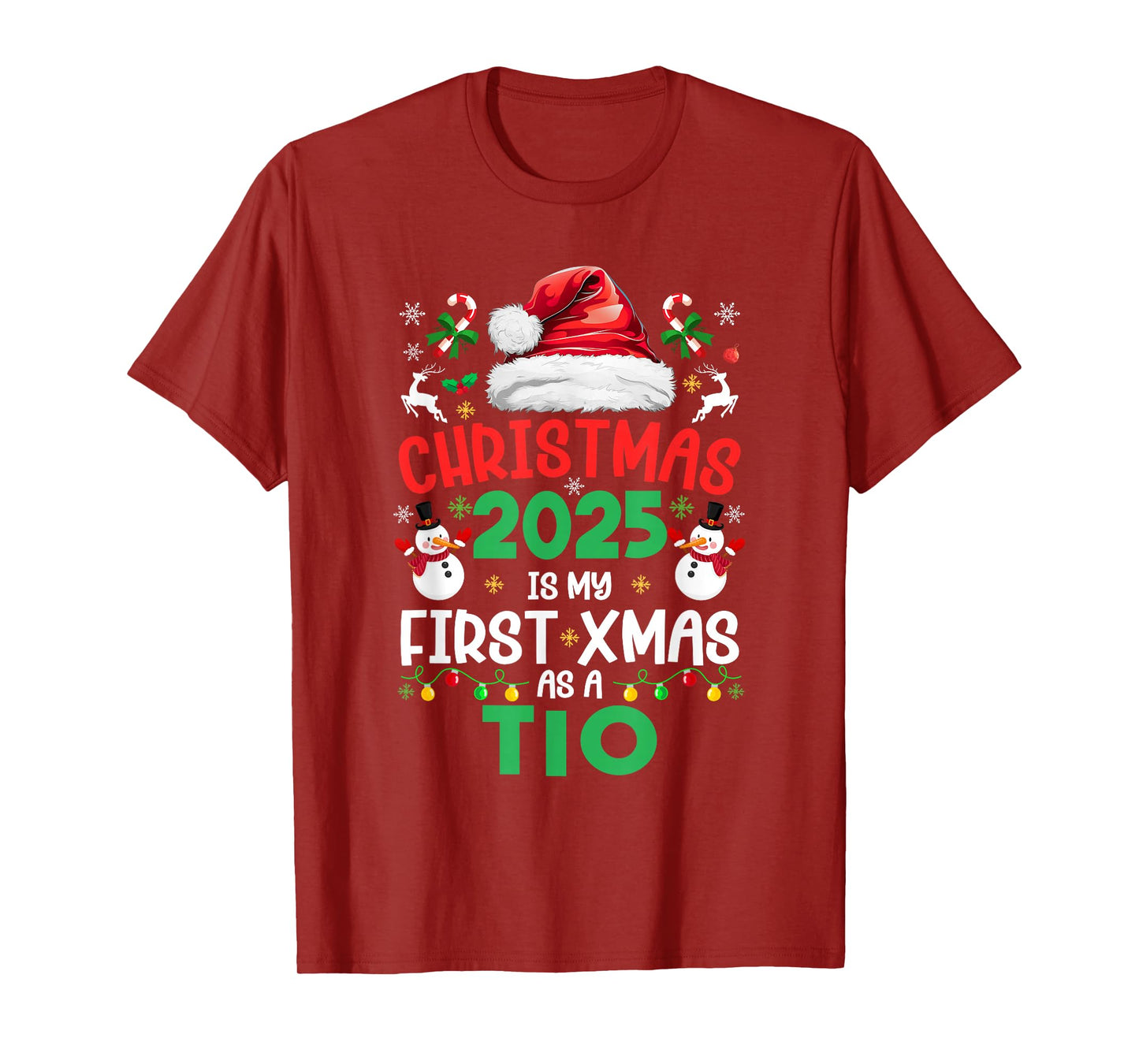 Funny Christmas 2025 is My First Xmas As A TIO Family T-Shirt