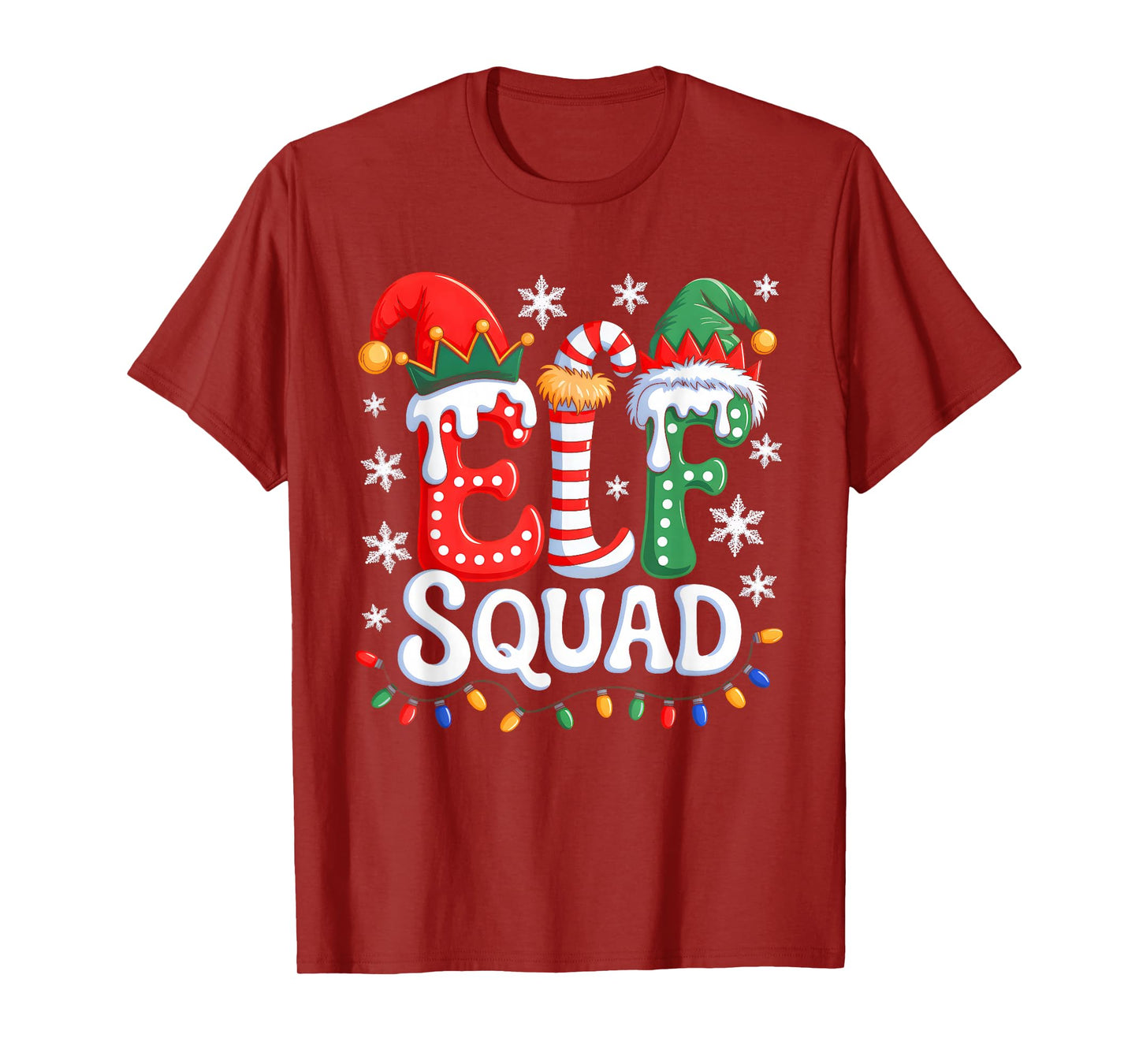 Groovy Elf Squad Elf Family Christmas Matching Pajamas Xmas T-Shirt