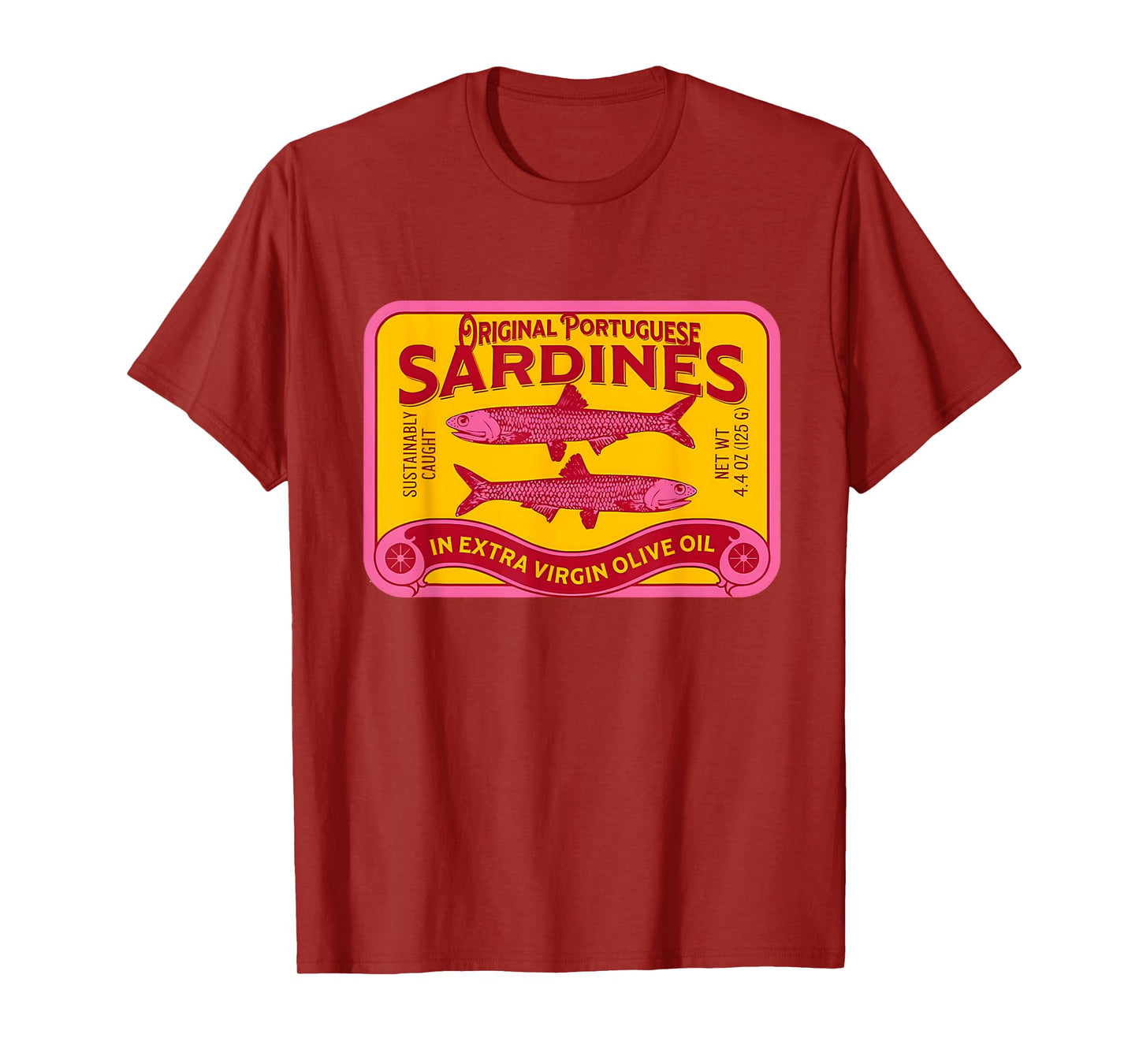 Retro Sardines Tinned Fisherman Portugal Coastal Aesthetic T-Shirt