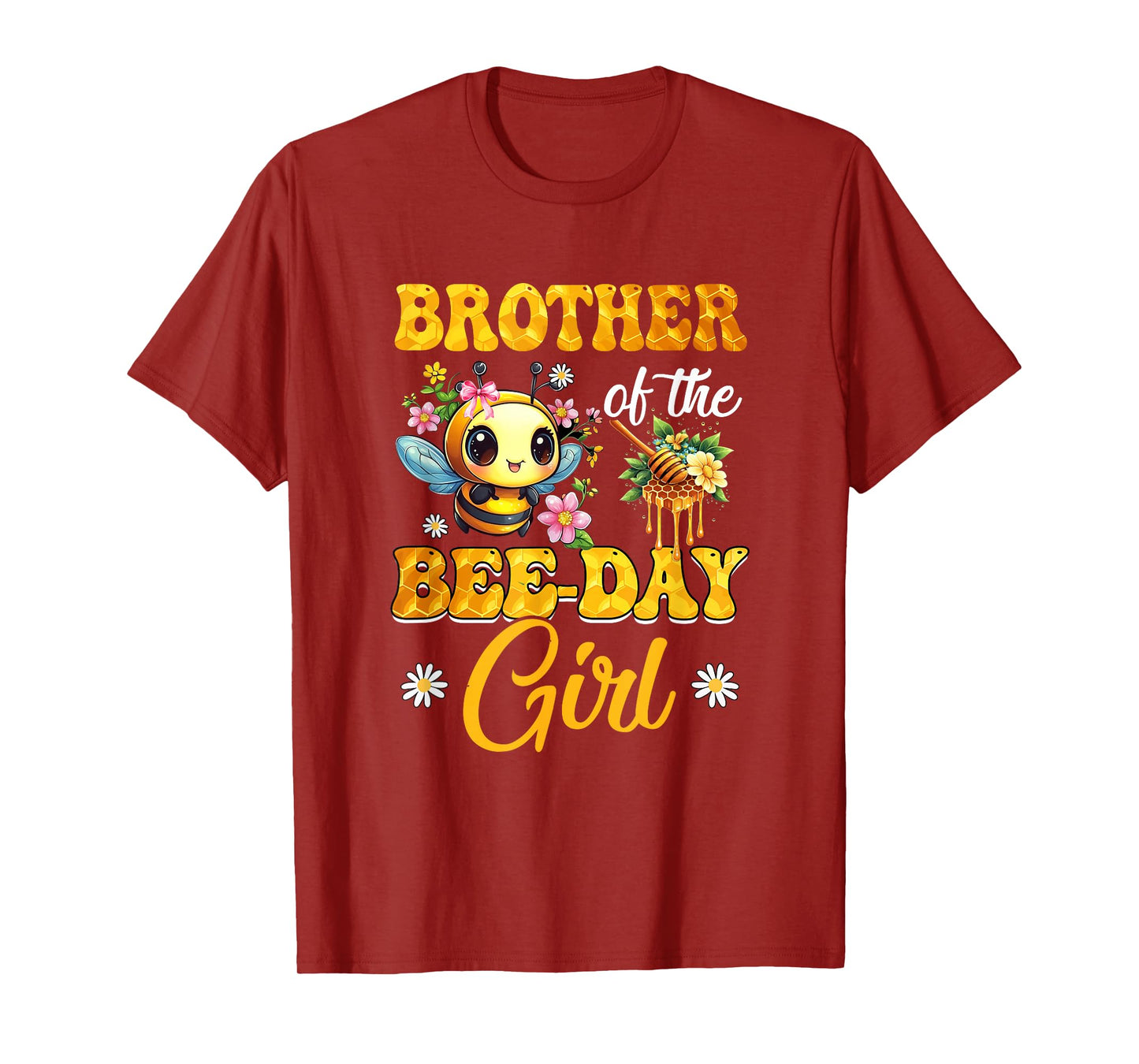 Brother Of The Birthday Girl Bee Family Birthday Party T-Shirt