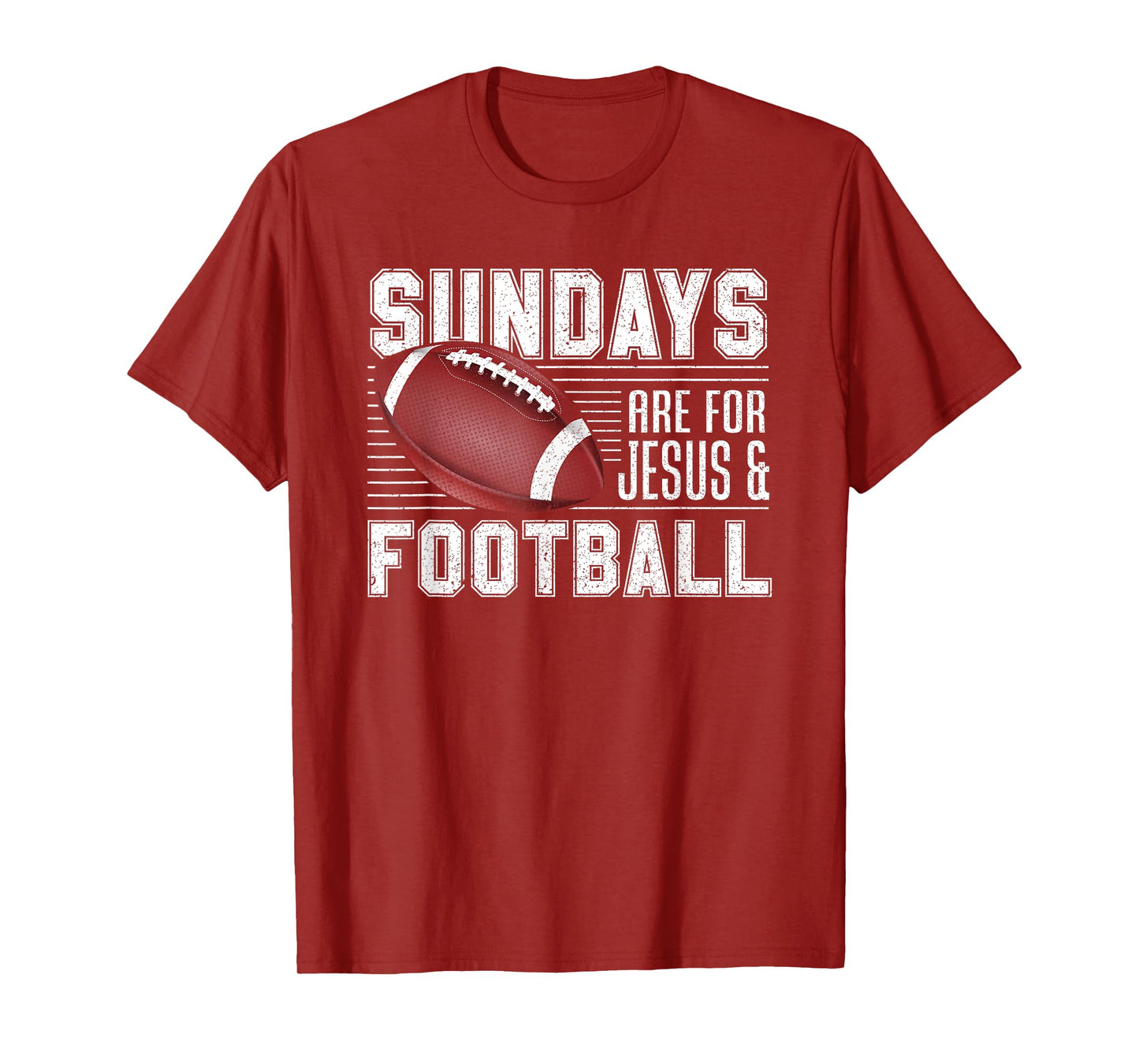 Sundays Are For Jesus & Football Draft Day Fantasy Football T-Shirt