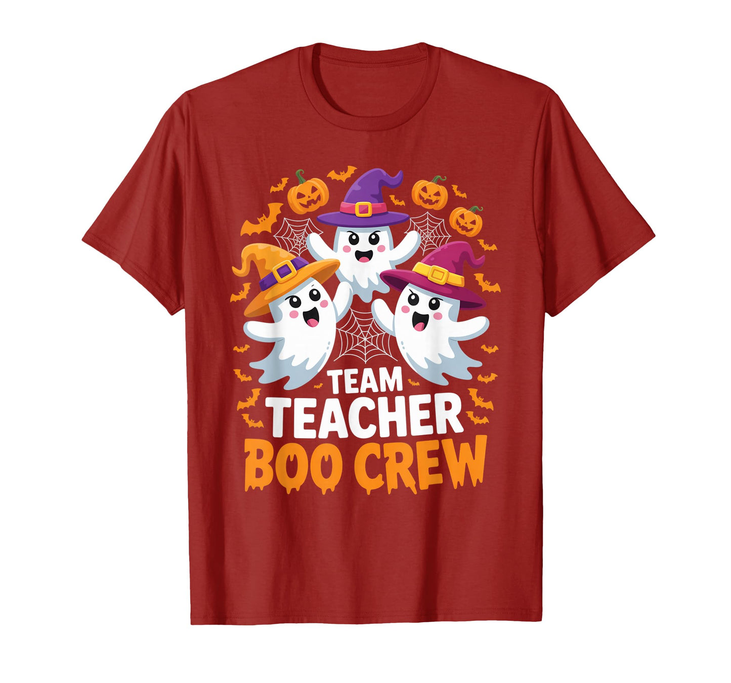 Team Teacher Boo Crew Ghost Halloween Outfit for classrooms T-Shirt