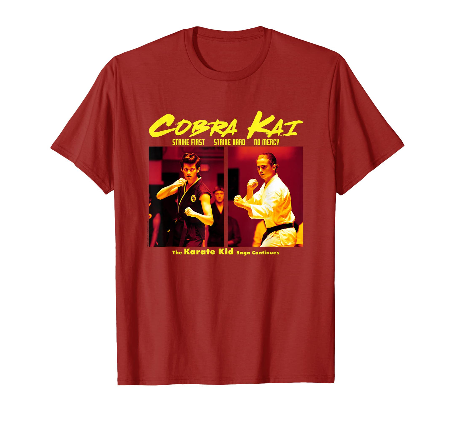 Cobra Kai The Saga Continues Poster T-Shirt