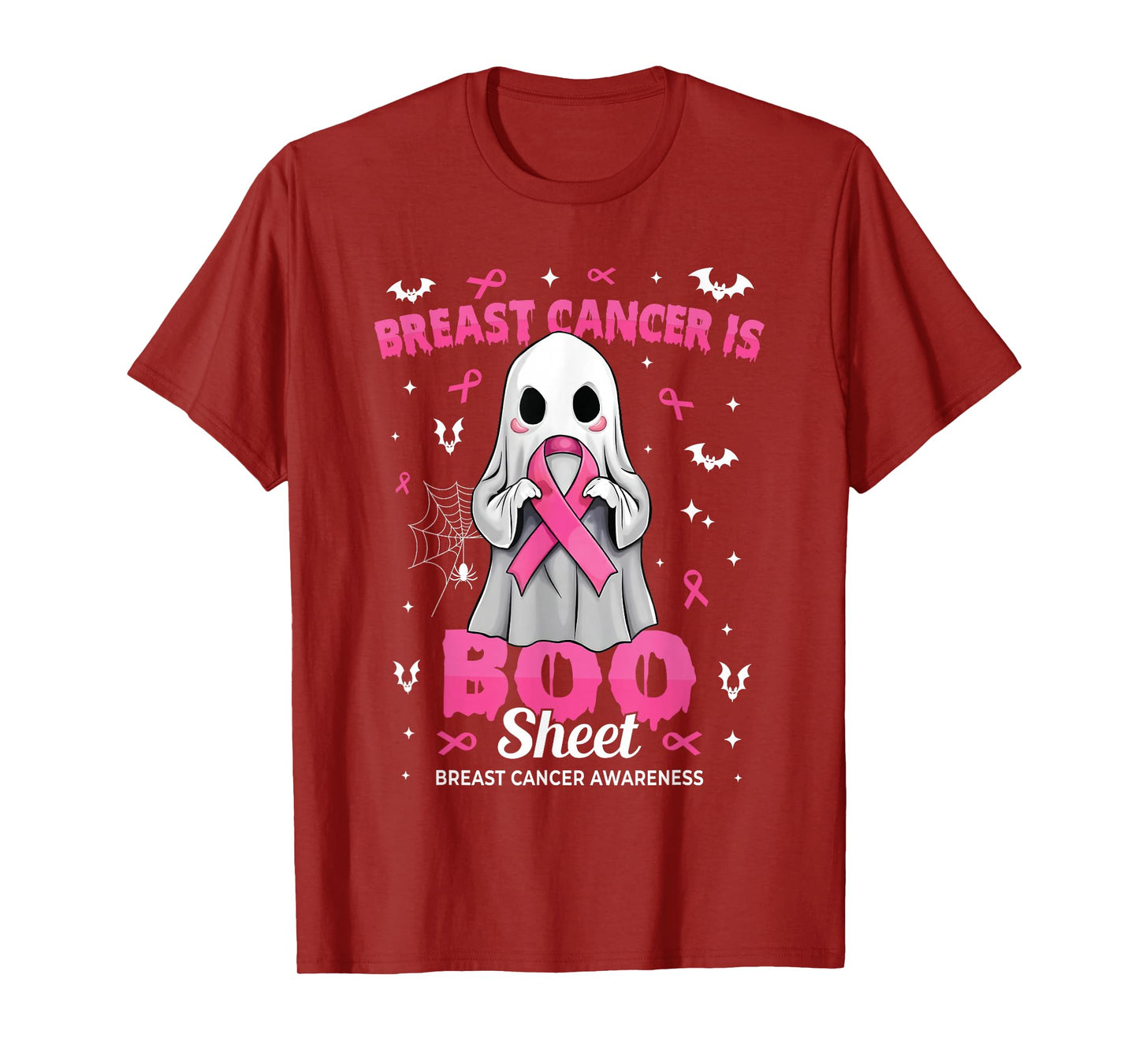 Breast Cancer is Boo Sheet Halloween Breast Cancer Ghost T-Shirt