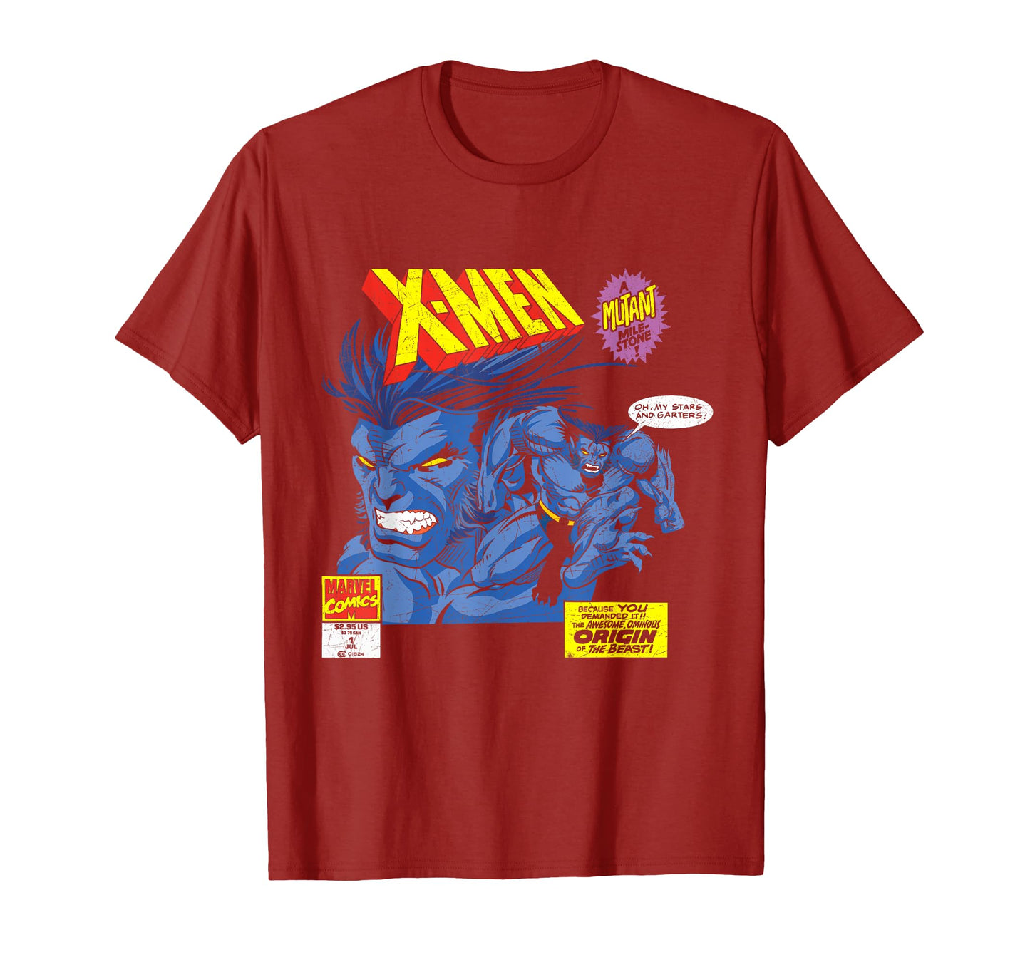 Marvel X-Men The Beast A Mutant Milestone Comic T-Shirt T-Shirt