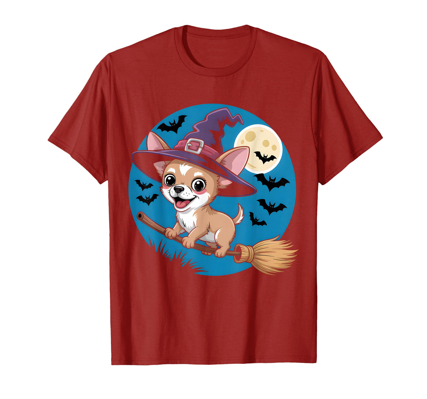 Chihuahua Witch Halloween T-Shirt