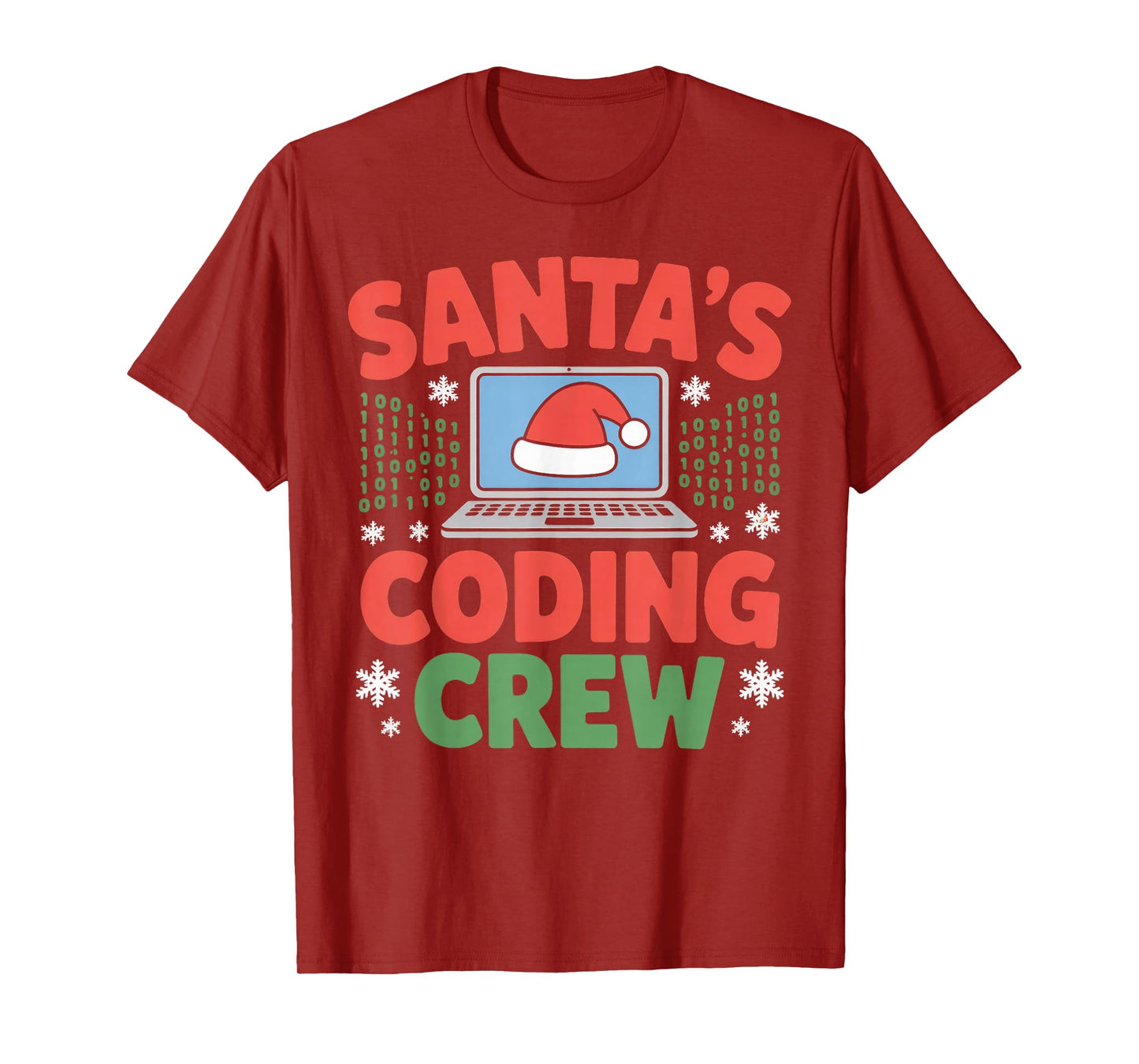 Santa’s Coding Crew Holiday Tech Laptop T-Shirt