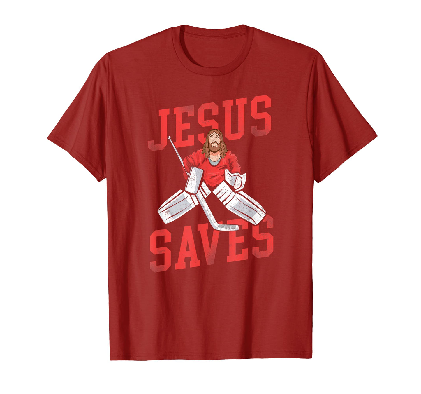 Ice Hockey Goalie Vintage Goalkeeper Jesus T-Shirt