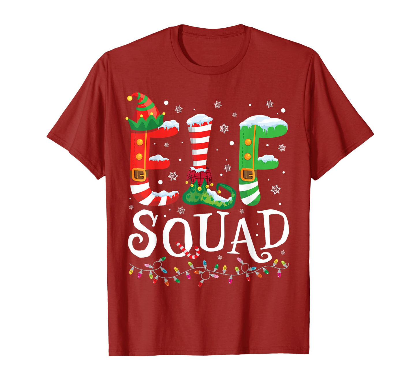 Elf Squad Funny Christmas Family Pajamas T-Shirt