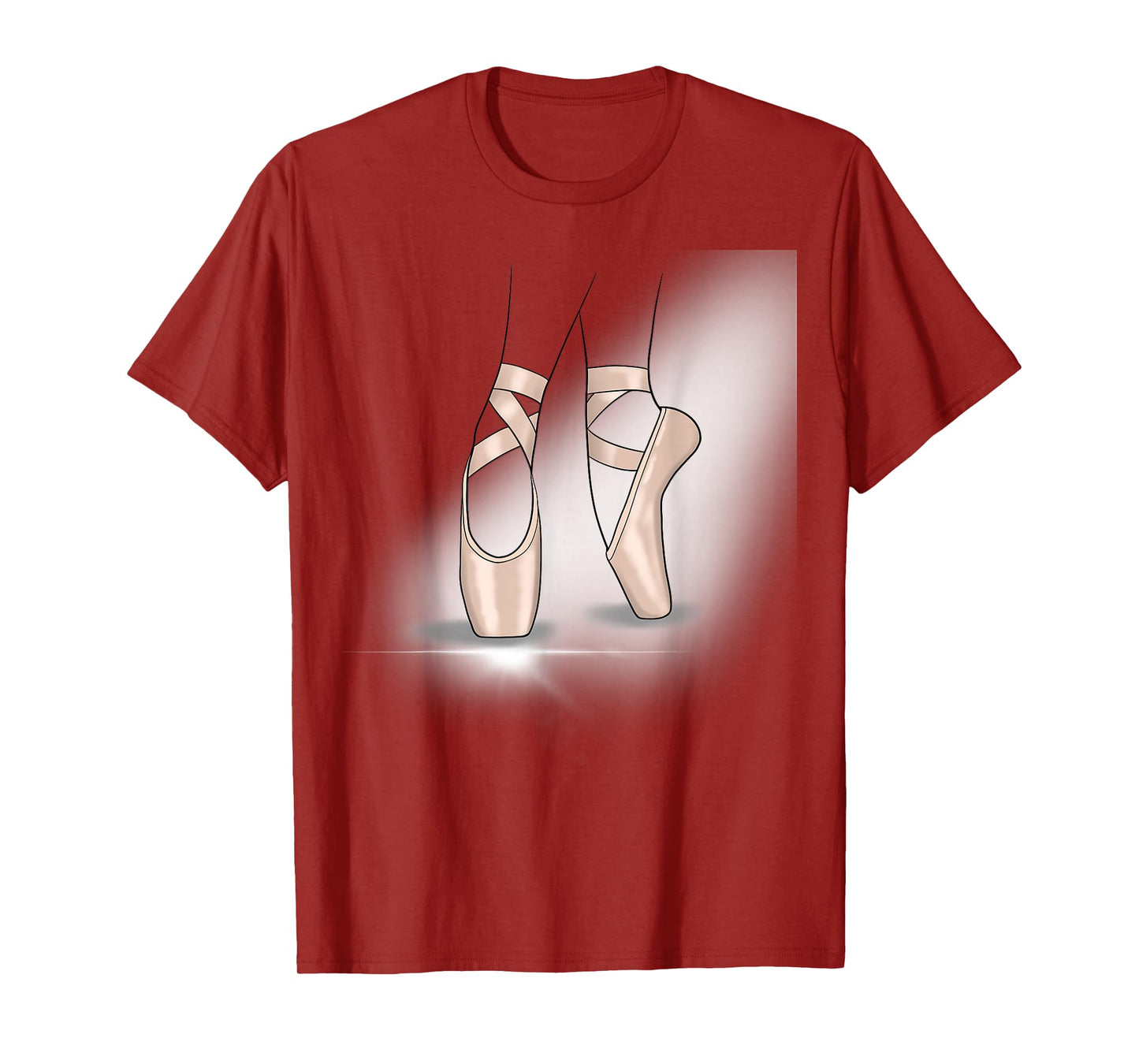 Cute Ballerina Ballet Shoes Pointe Shoe Dance and Sports T-Shirt