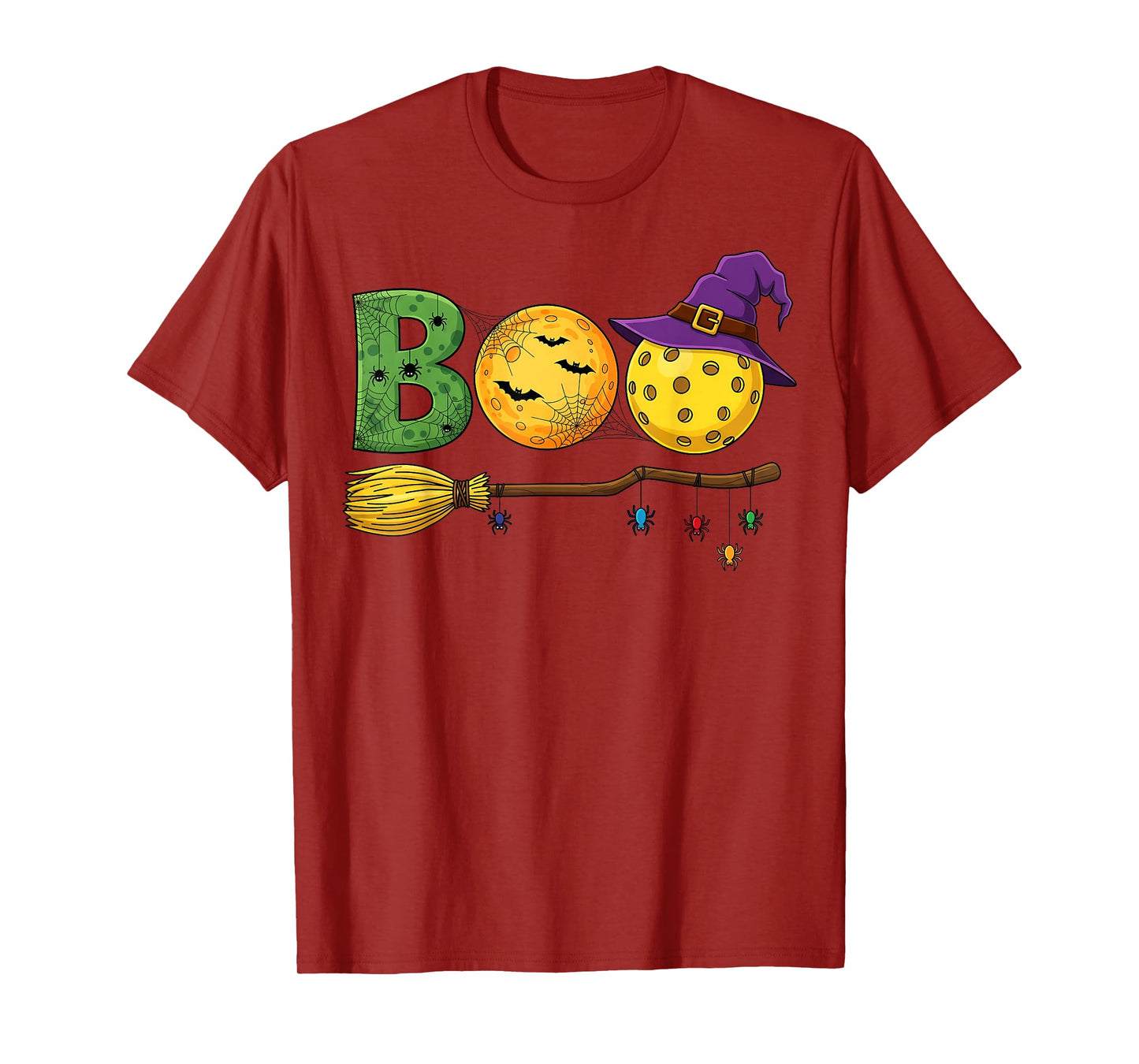 Pickleball Halloween Boo Court Vibes Trick or Treat T-Shirt