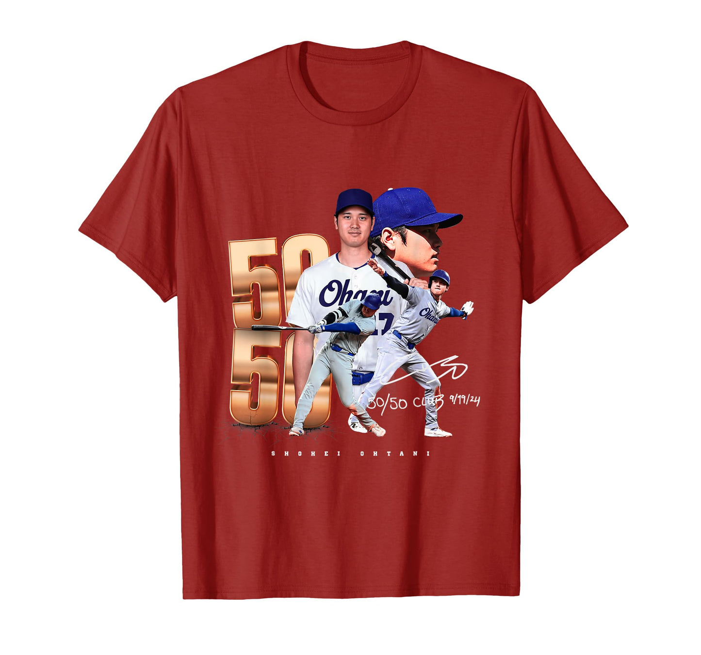 Shohei Ohtani | 50/50 Club | Los Angeles Baseball MLB Player T-Shirt