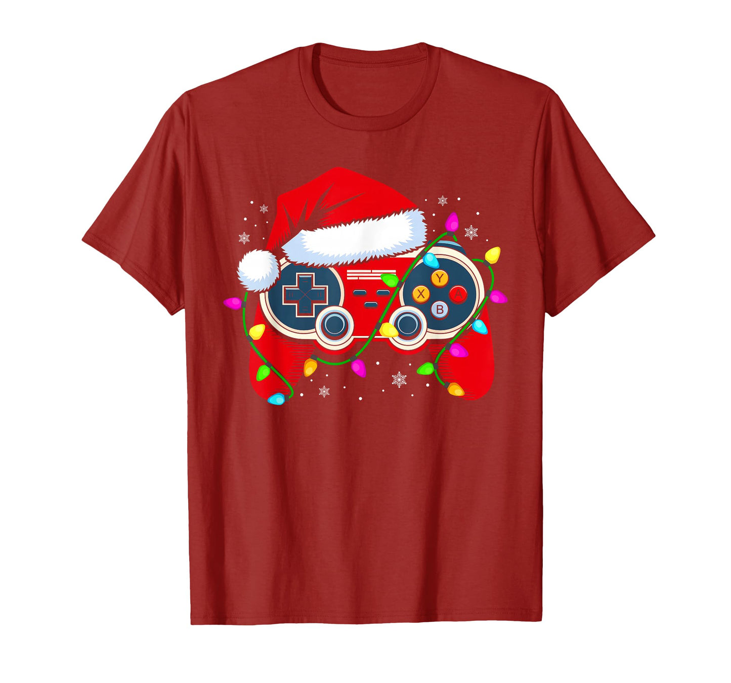 Christmas Santa Gamer Xmas Funny Video Gaming Christmas Boys T-Shirt