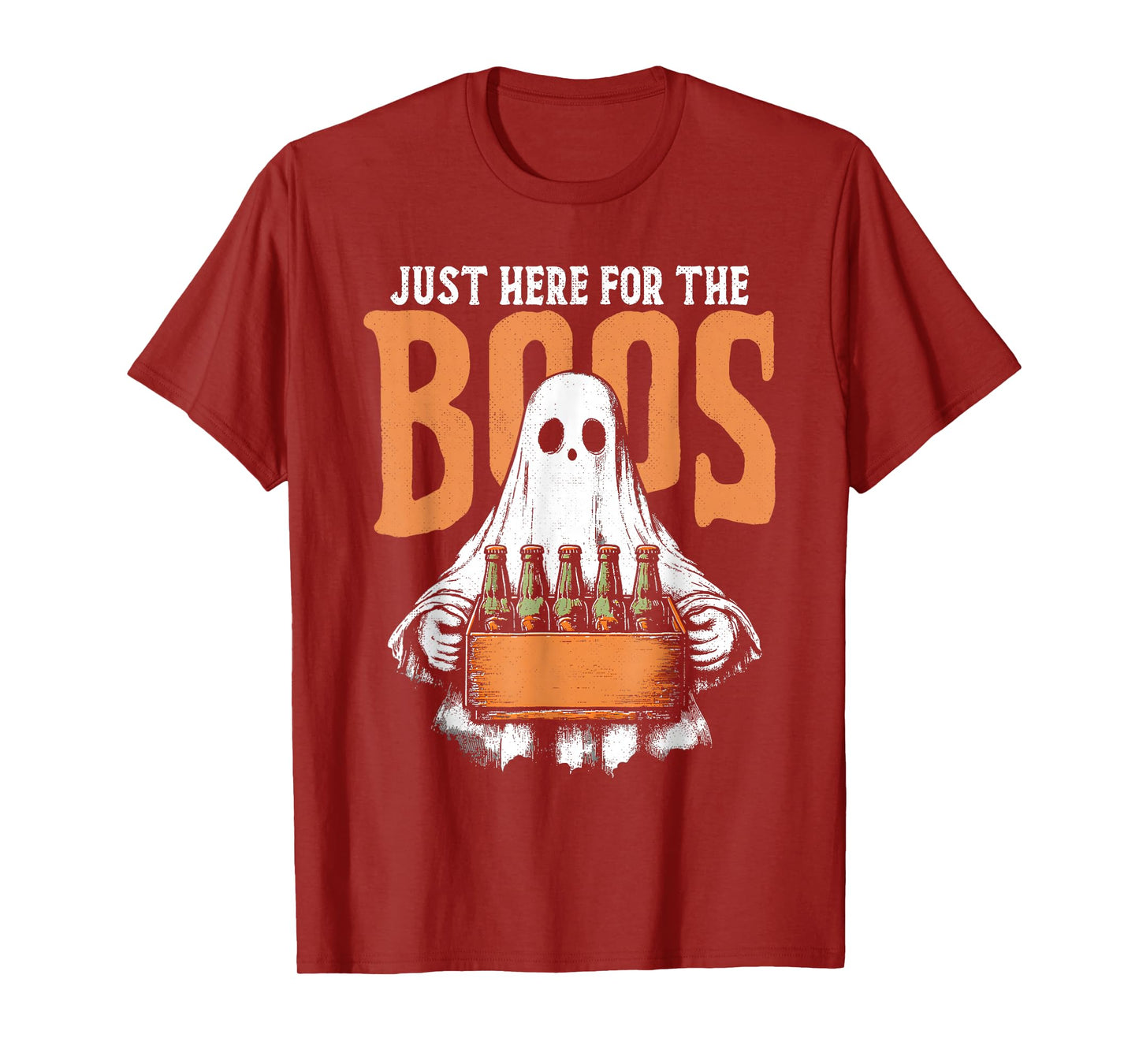 I'm Just Here for The Boos Funny Halloween Ghost Men Women T-Shirt