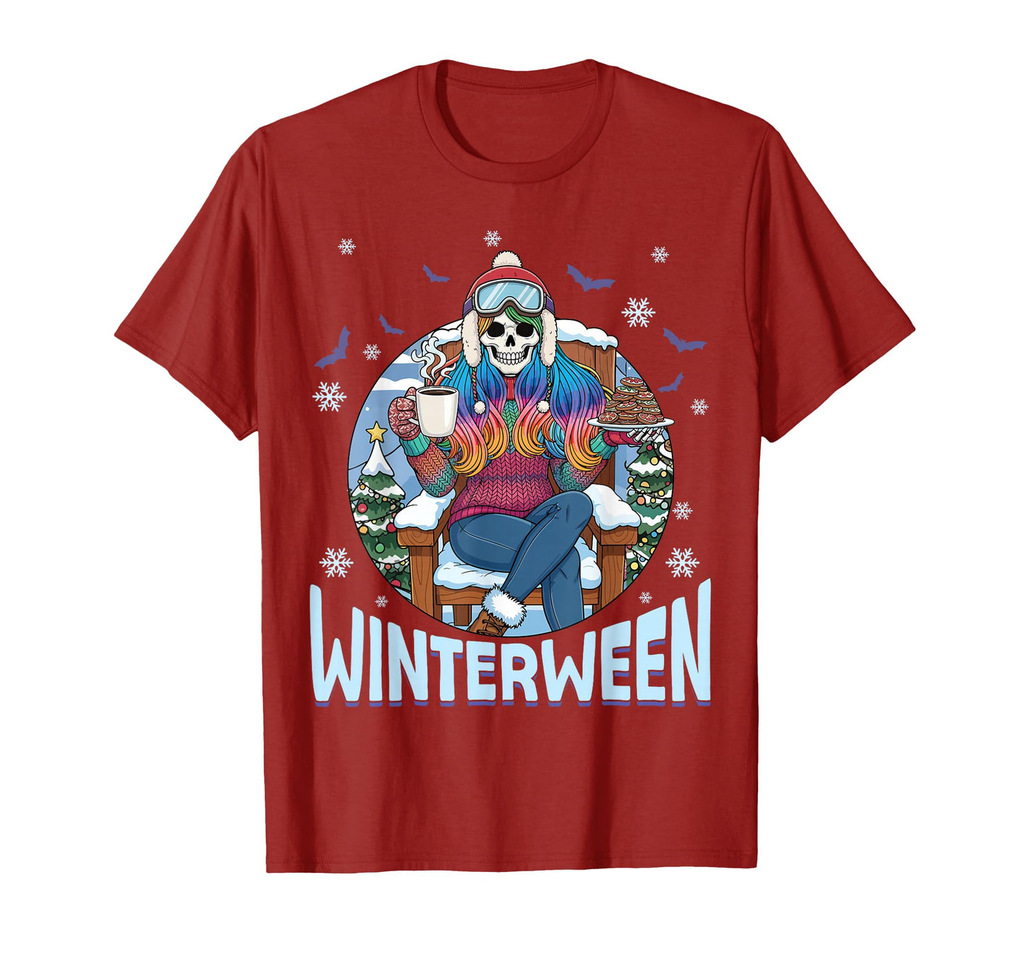Winterween Halloween Christmas Holiday Scary Winter T-Shirt