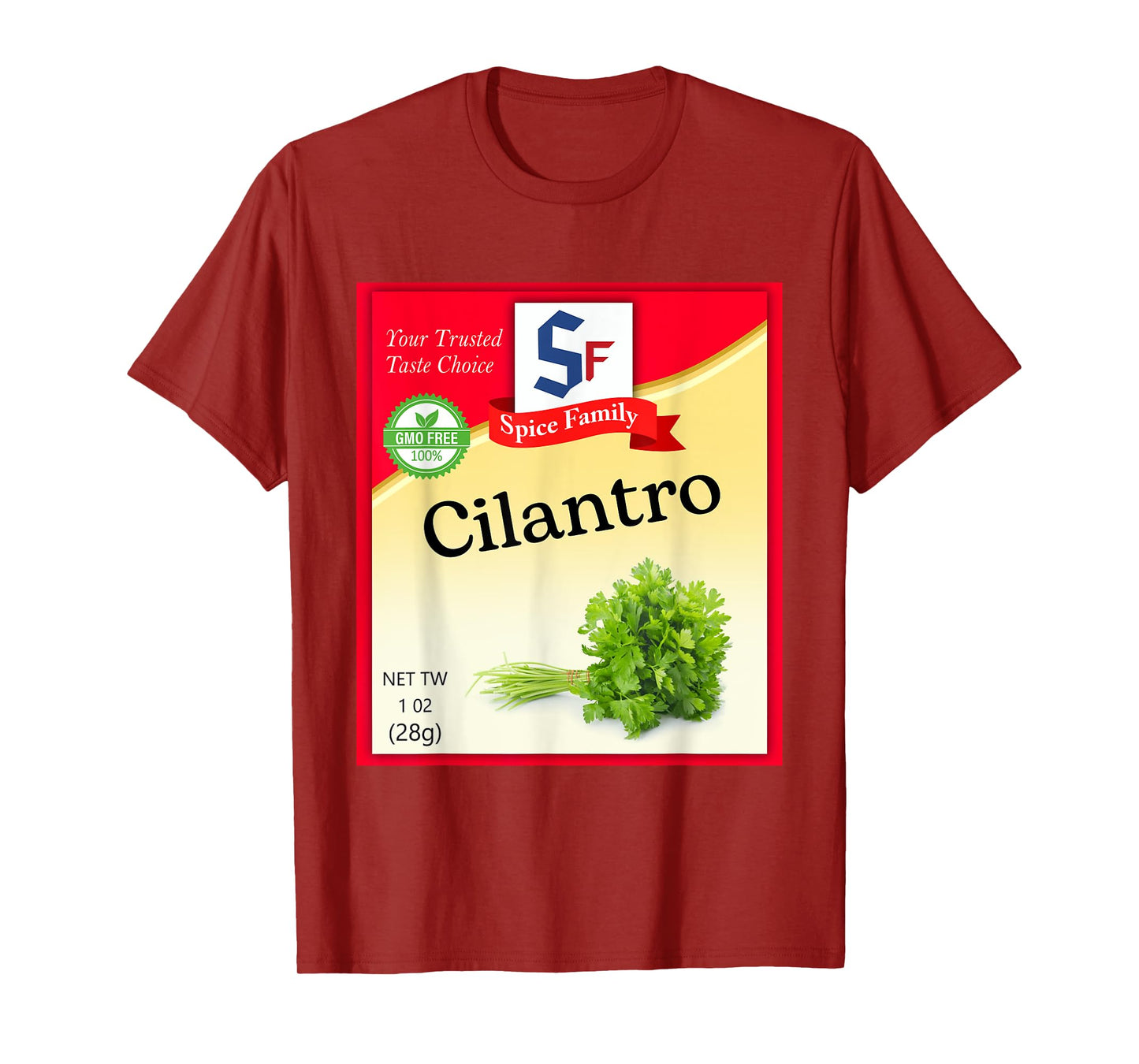 Cilantro Condiment Costume Holiday Spice Costumes T-Shirt