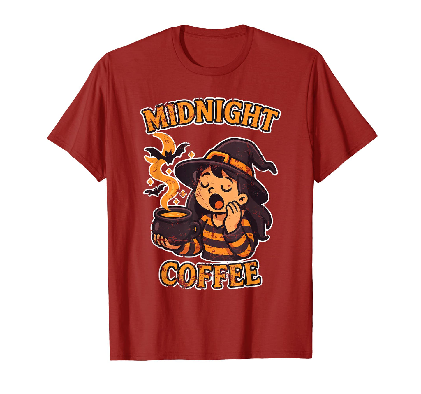 Midnight Coffee Sleepy Witch T-Shirt