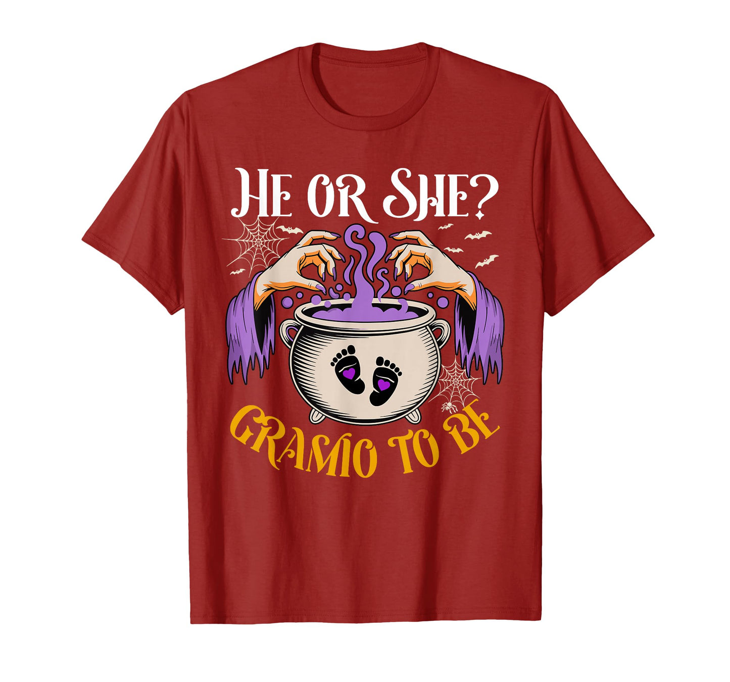 He Or She Gramlo to Be Baby Reveal Halloween Costume T-Shirt