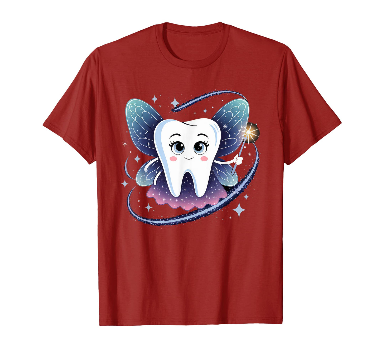 Tooth Fairy Costume Women Adult Teeth Carnival Dentist T-Shirt