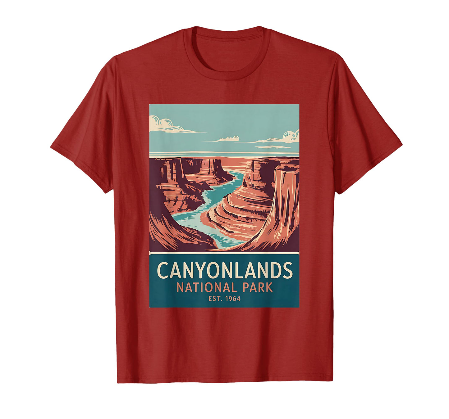 Canyonlands National Park Vintage Camping Hiking Men Women T-Shirt