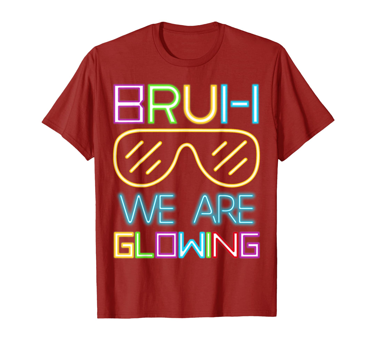 Bruh We Are Glowing In My Glowing Era Group Team Tie Dye T-Shirt