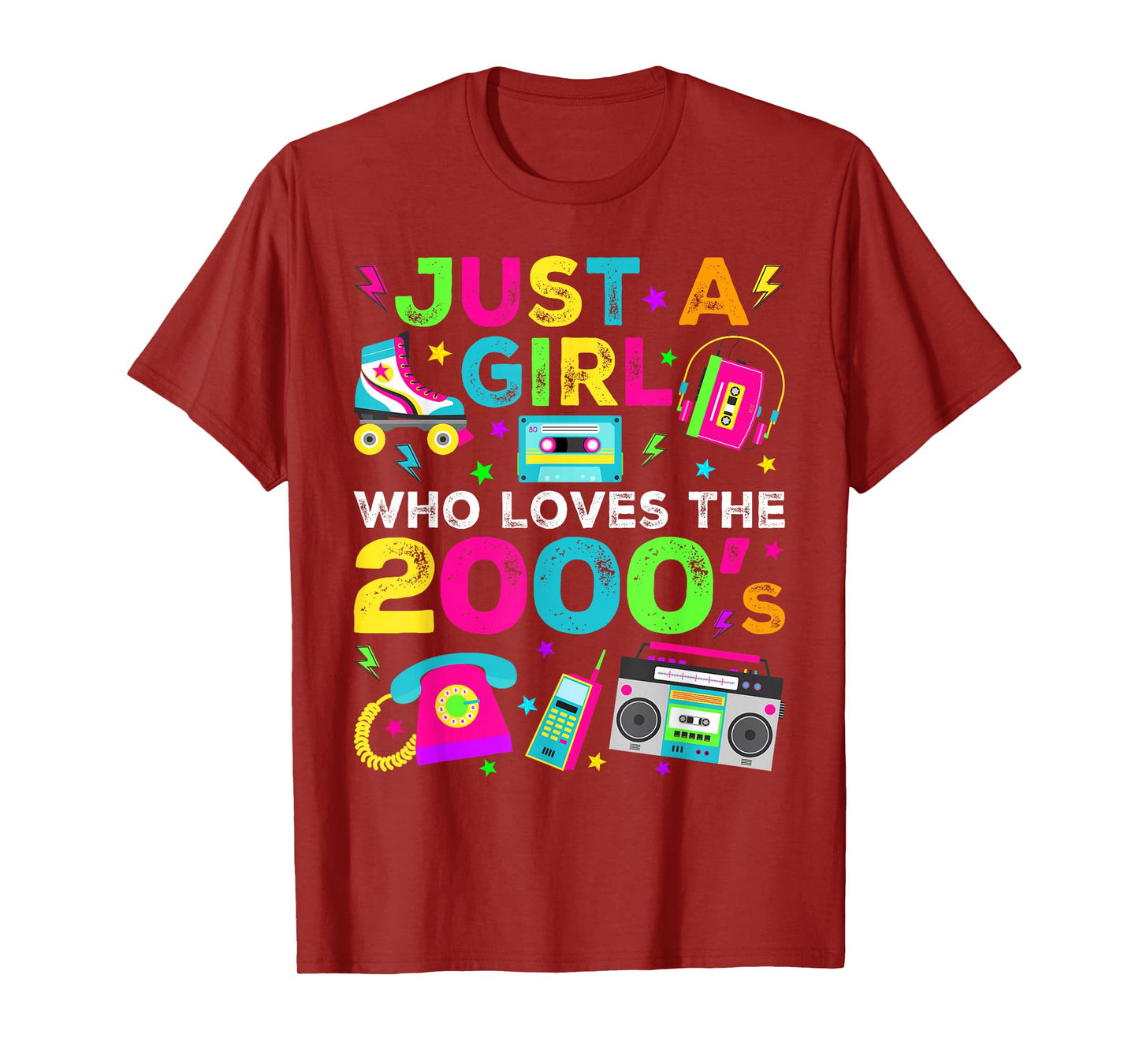 Just A Girl Who Loves The 2000s, 2000's Retro Costume T-Shirt