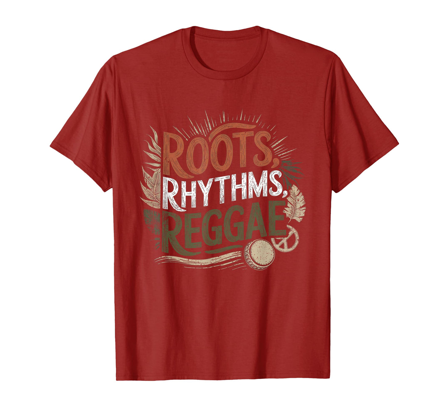 Vintage Reggae Music Roots Rhythms Reggae Groovy T-Shirt