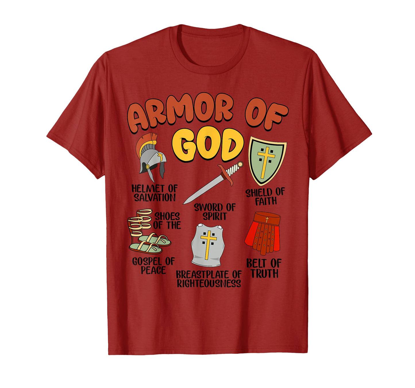 Christian Boys Armor of God Jesus is King T-Shirt