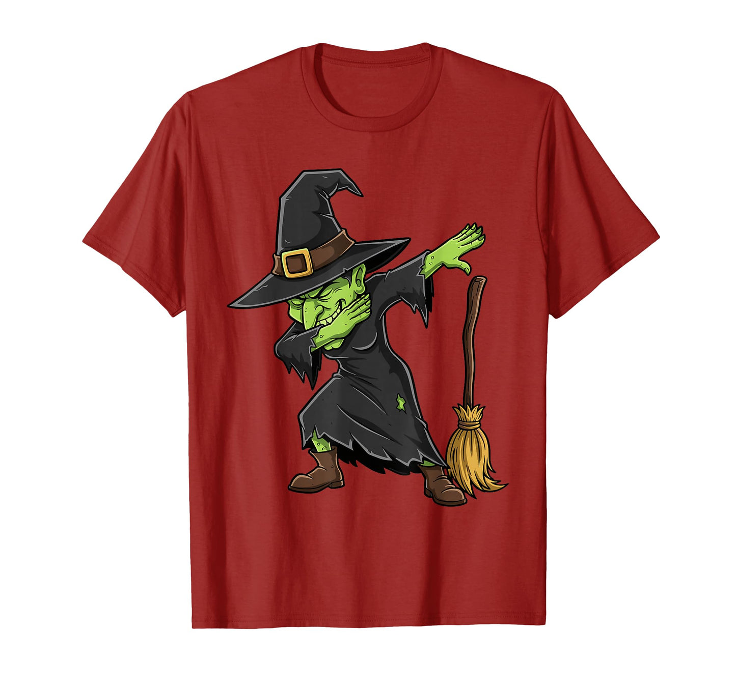 Dabbing Witch Spooky Kids Girls Women Costume Halloween T-Shirt