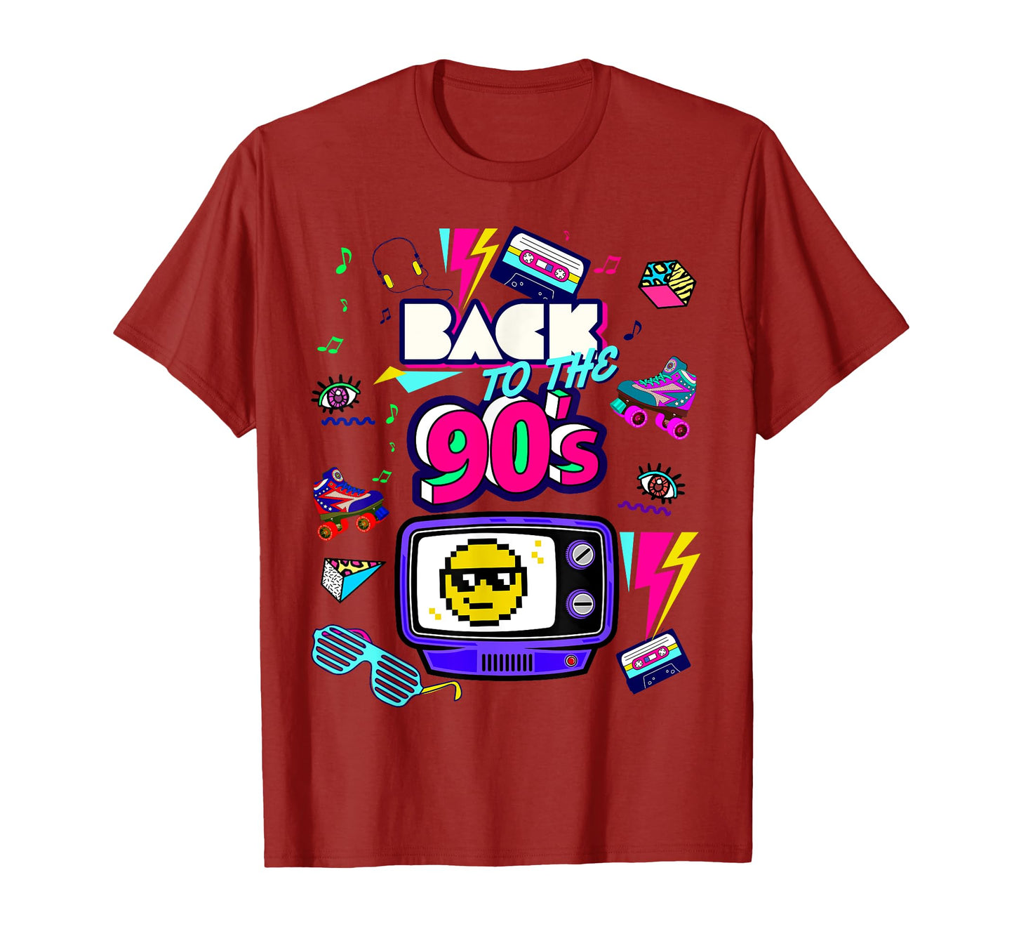 Men's Women's Kids Vintage Retro Back To 90's Graphic Design T-Shirt