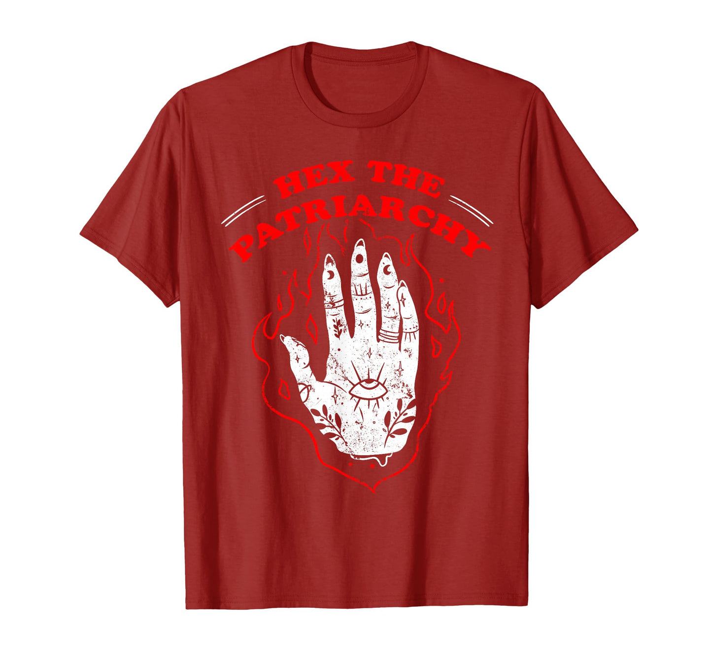 Feminist Witch Hex The Patriarchy Occult Hand T-Shirt