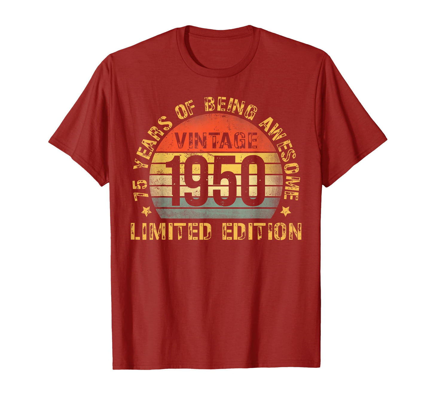 75 Year Birthday Decorations Men Gag 75yr 1950 75th Birthday T-Shirt