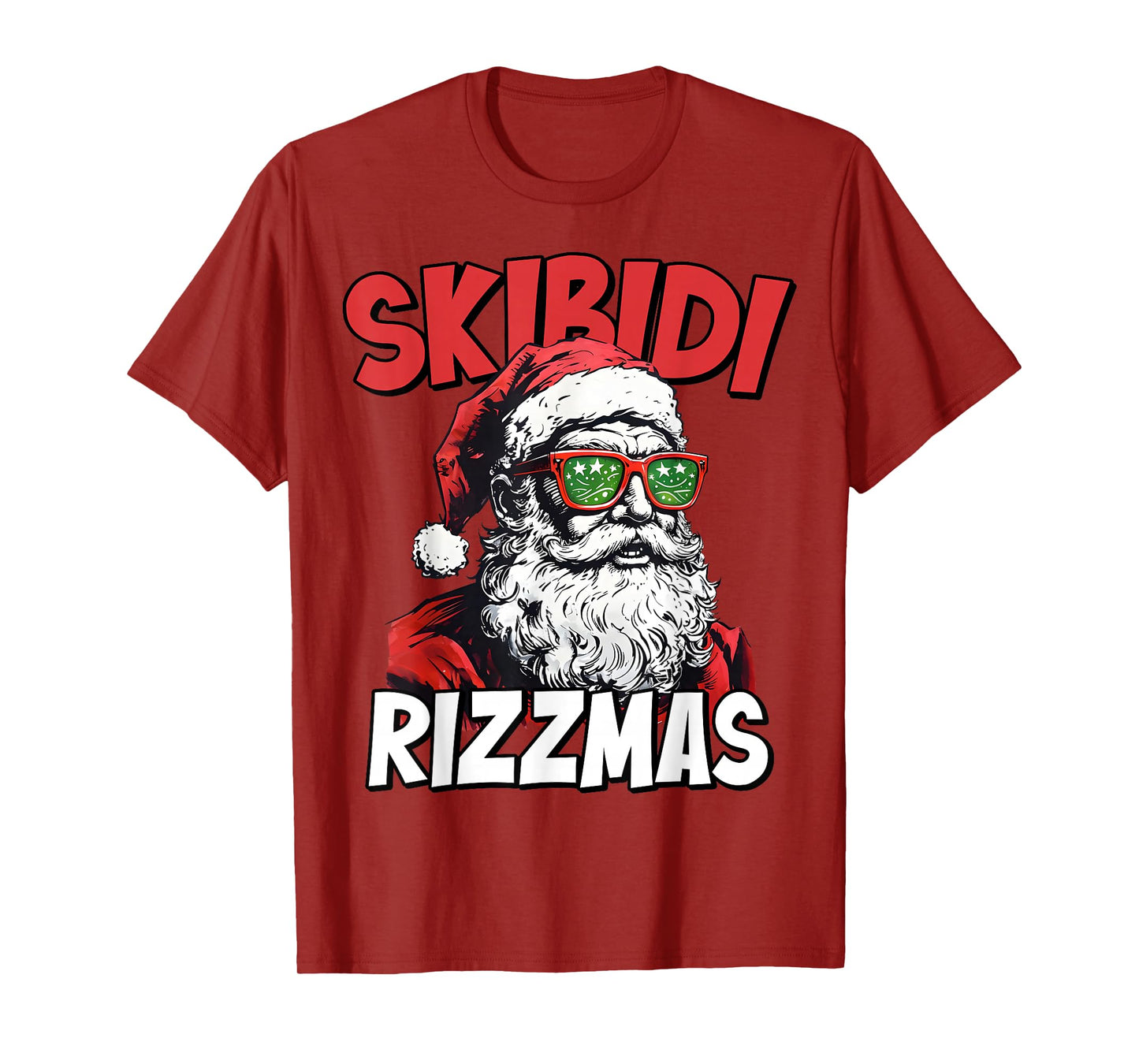 Skibidi Rizzmas Christmas Rizz Santa Claus Charisma Kid Cool T-Shirt