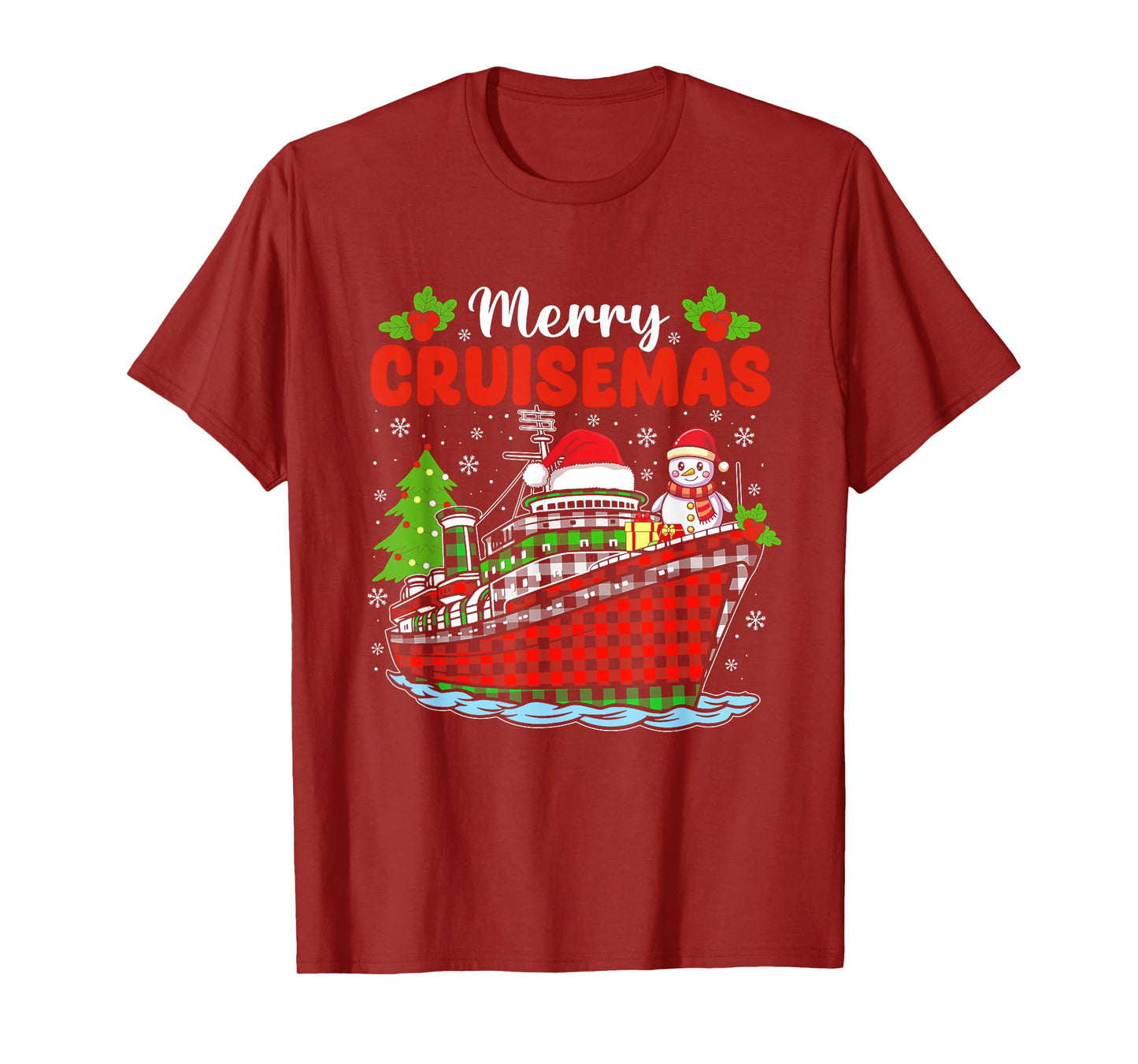 Merry Cruisemas Cruise Christmas Family Xmas Pajamas Holiday T-Shirt