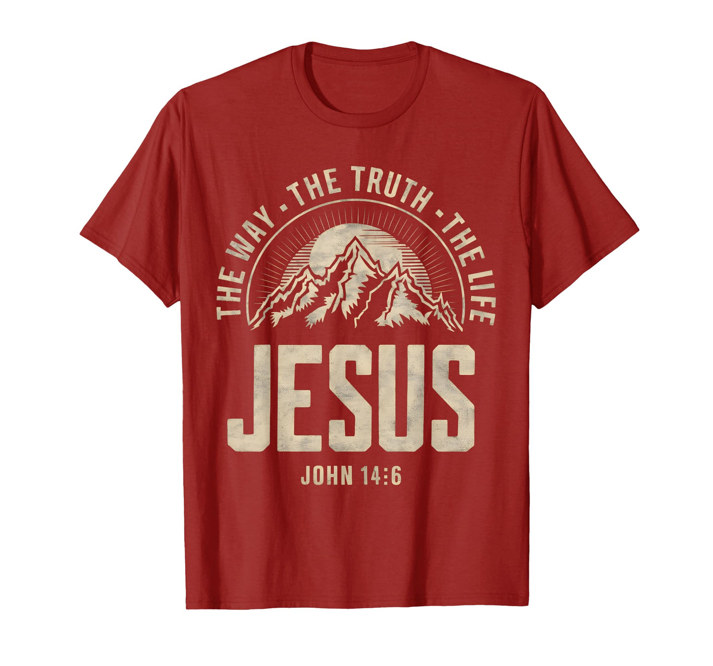 Jesus The Way Truth Life Women Men Kids Christian Worship T-Shirt