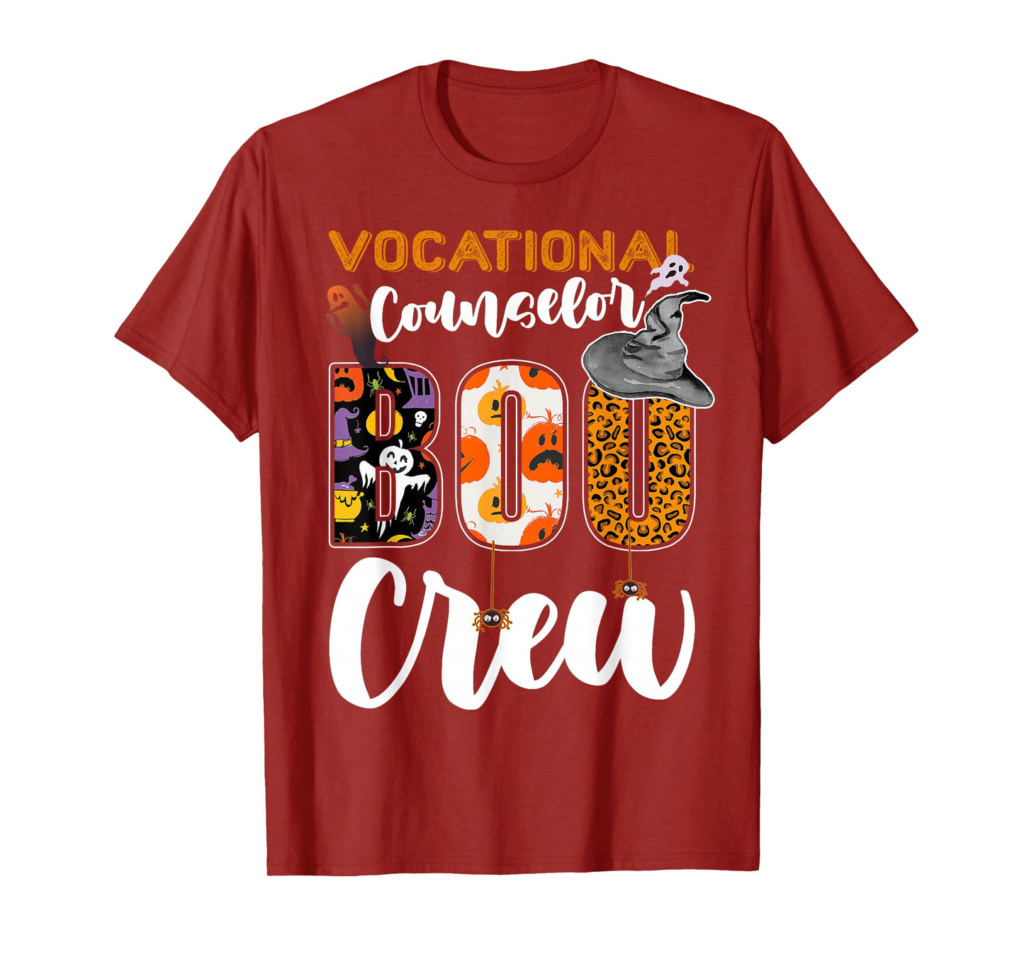 Vocational Counselor Boo Crew Halloween Match Career Coach T-Shirt